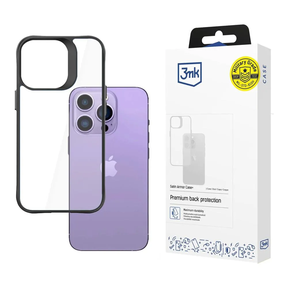 Husă pentru Apple iPhone 14 Pro Max - 3mk Satin Armor Case+