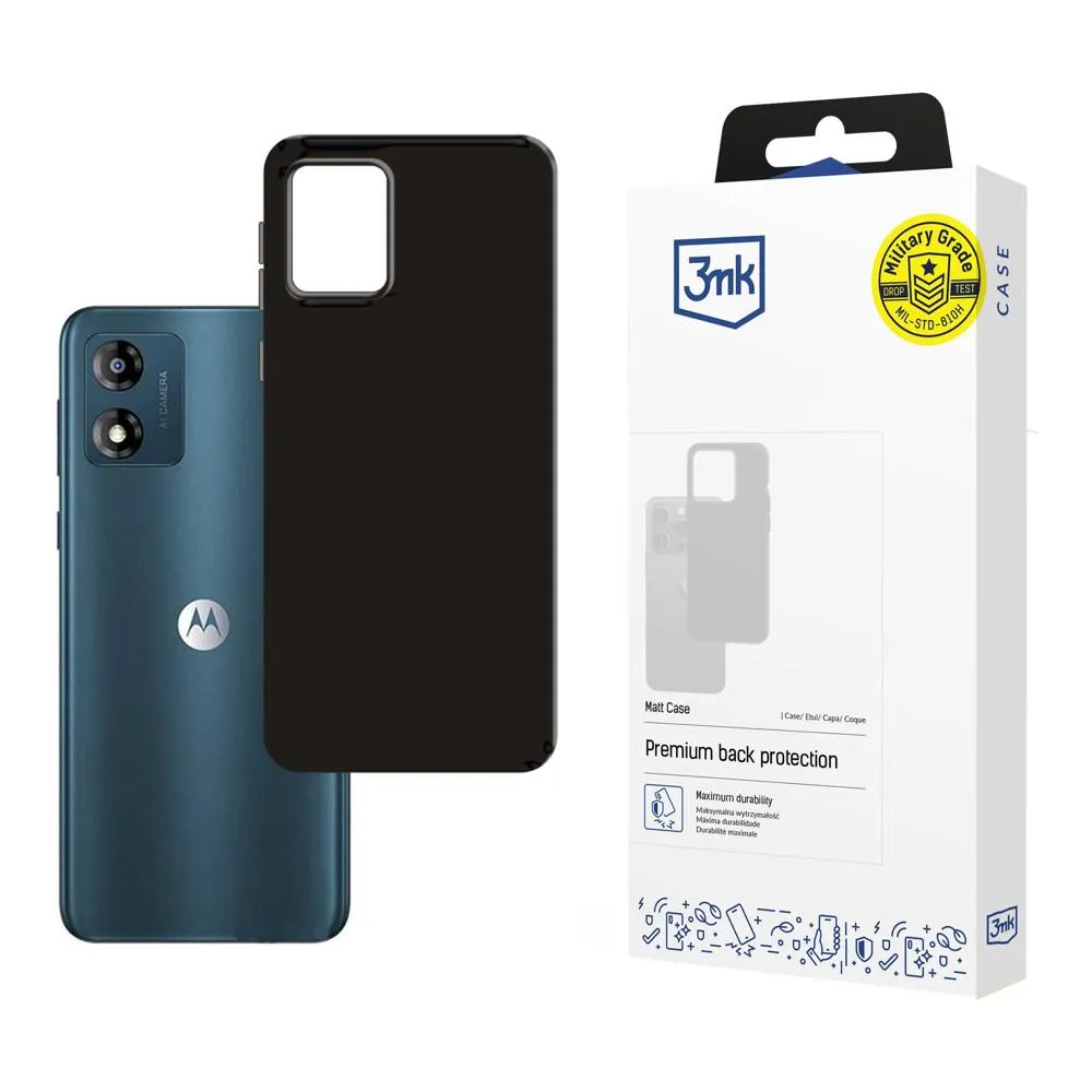 Carcasă pentru Motorola Moto E13 - 3mk Matt Case Negru