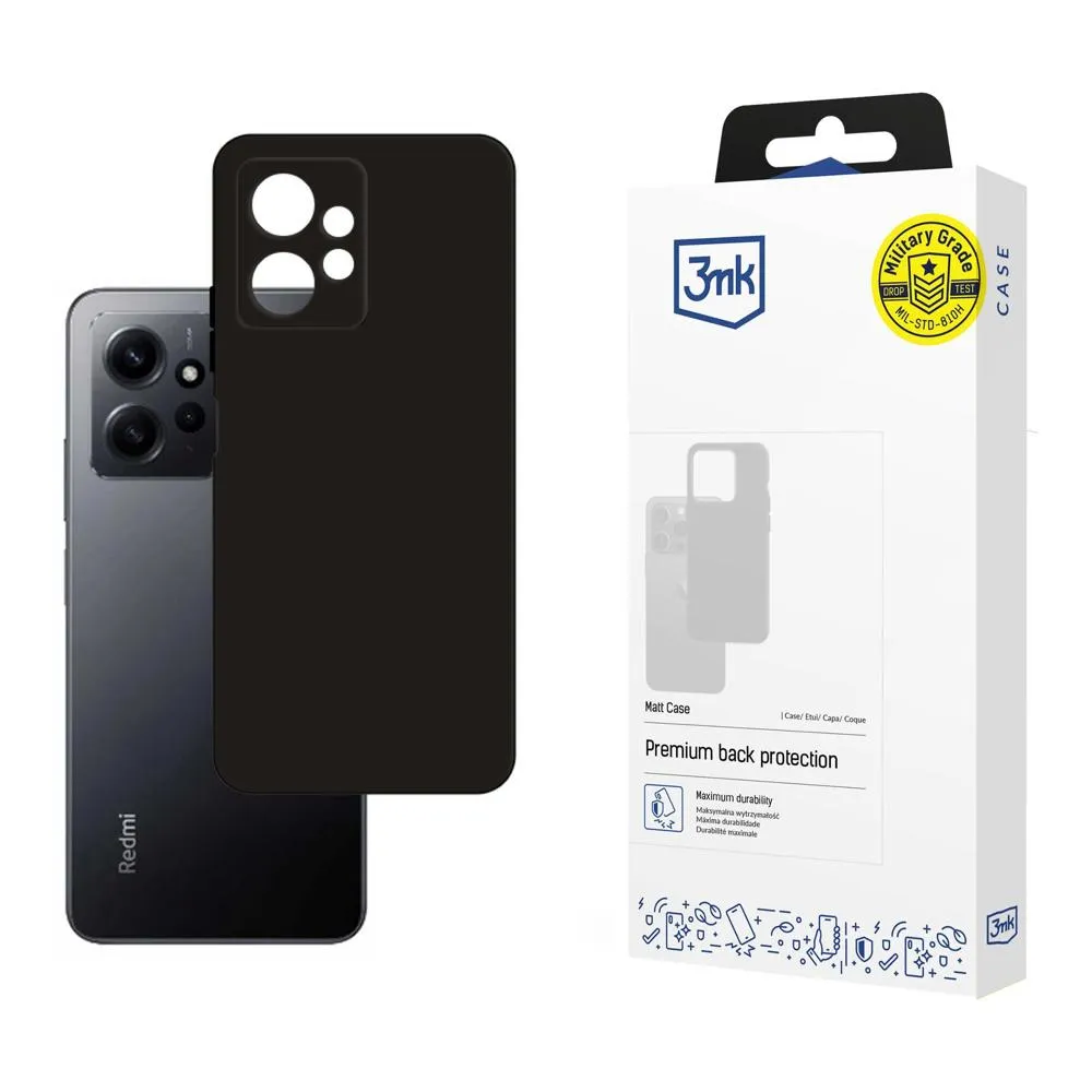 Carcasă pentru Redmi Note 12 4G - 3mk Matt Case Negru