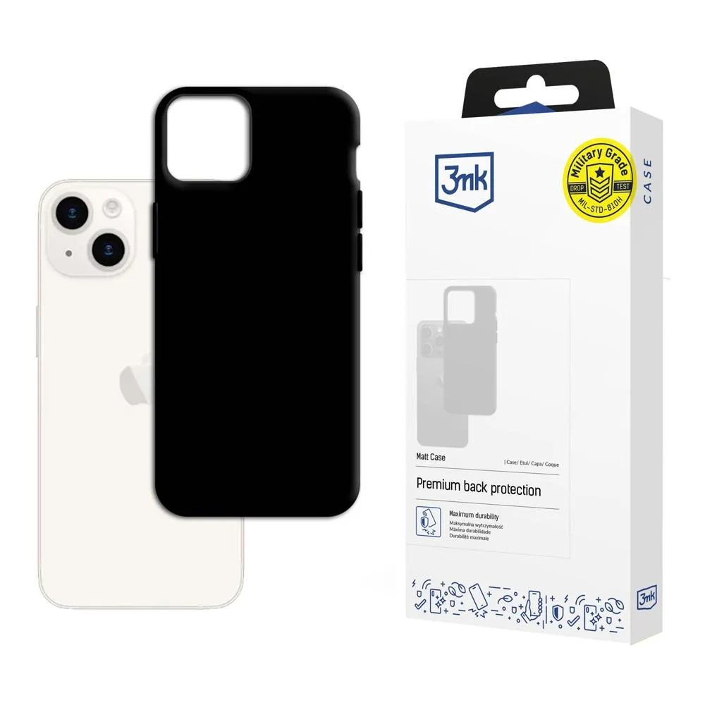 Carcasă pentru Apple iPhone 15 Plus - 3mk Matt Case Negru