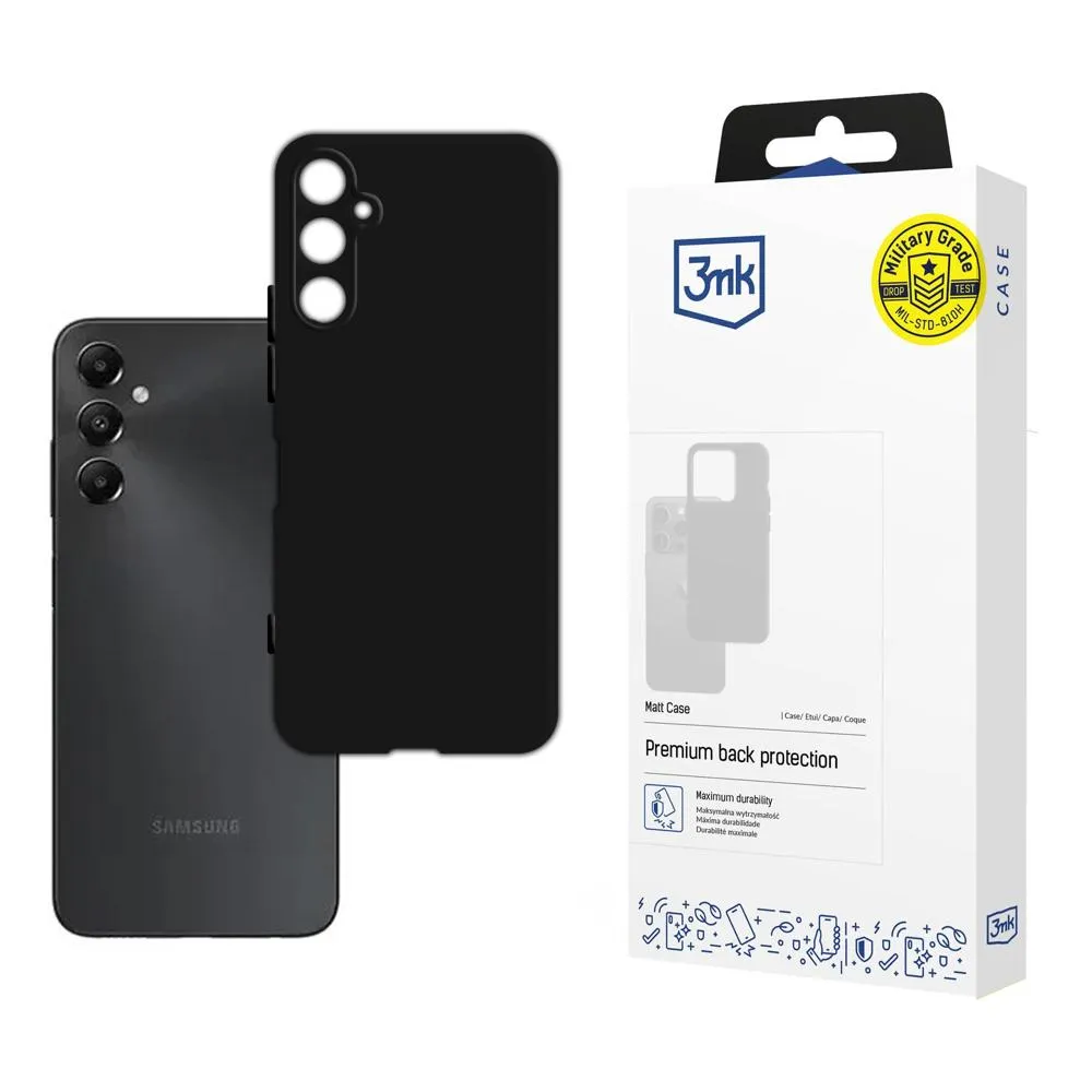 Carcasă pentru Samsung Galaxy A05s - 3mk Matt Case Negru