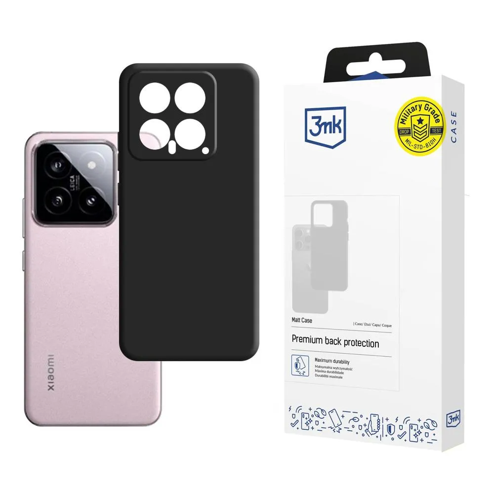 Carcasă pentru Xiaomi 14 - 3mk Matt Case Negru