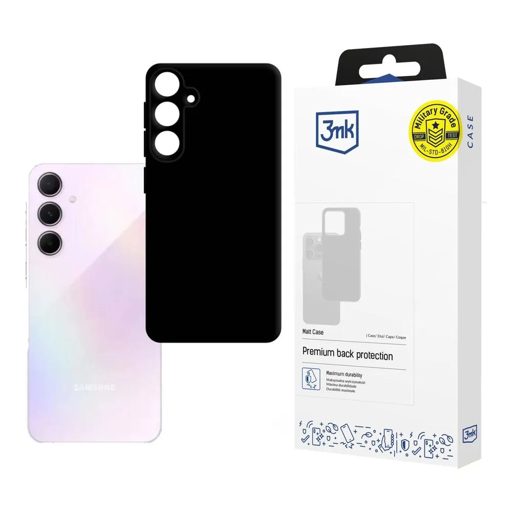 Carcasă pentru Samsung Galaxy A55 5G - 3mk Matt Case Negru