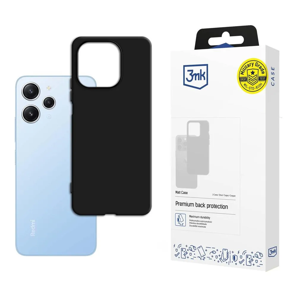 Carcasă pentru Xiaomi Redmi 12 - 3mk Matt Case Negru