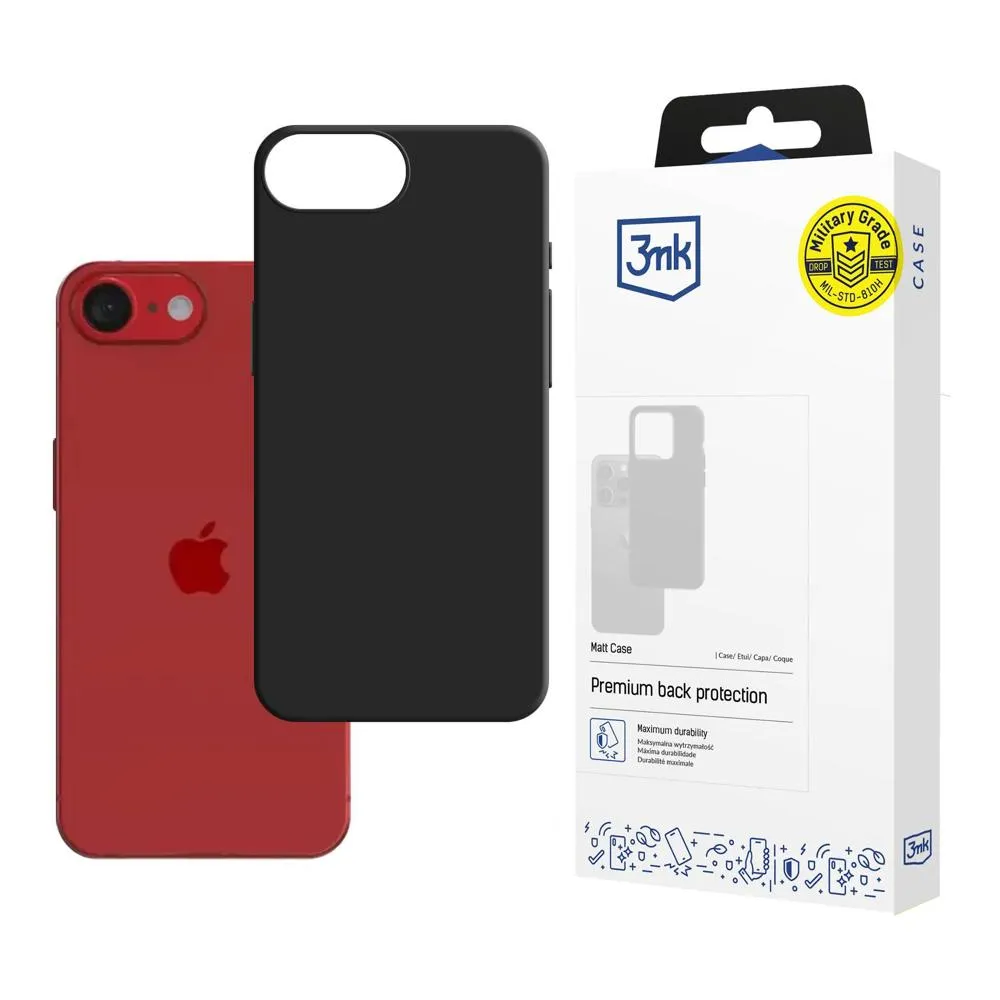 Carcasă pentru Apple iPhone 16E - 3mk Matt Case Negru