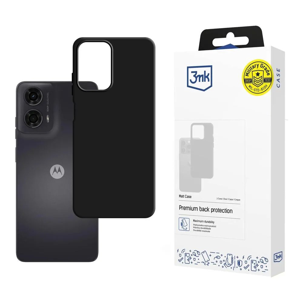 Carcasă pentru Motorola Moto G24 - 3mk Matt Case Negru