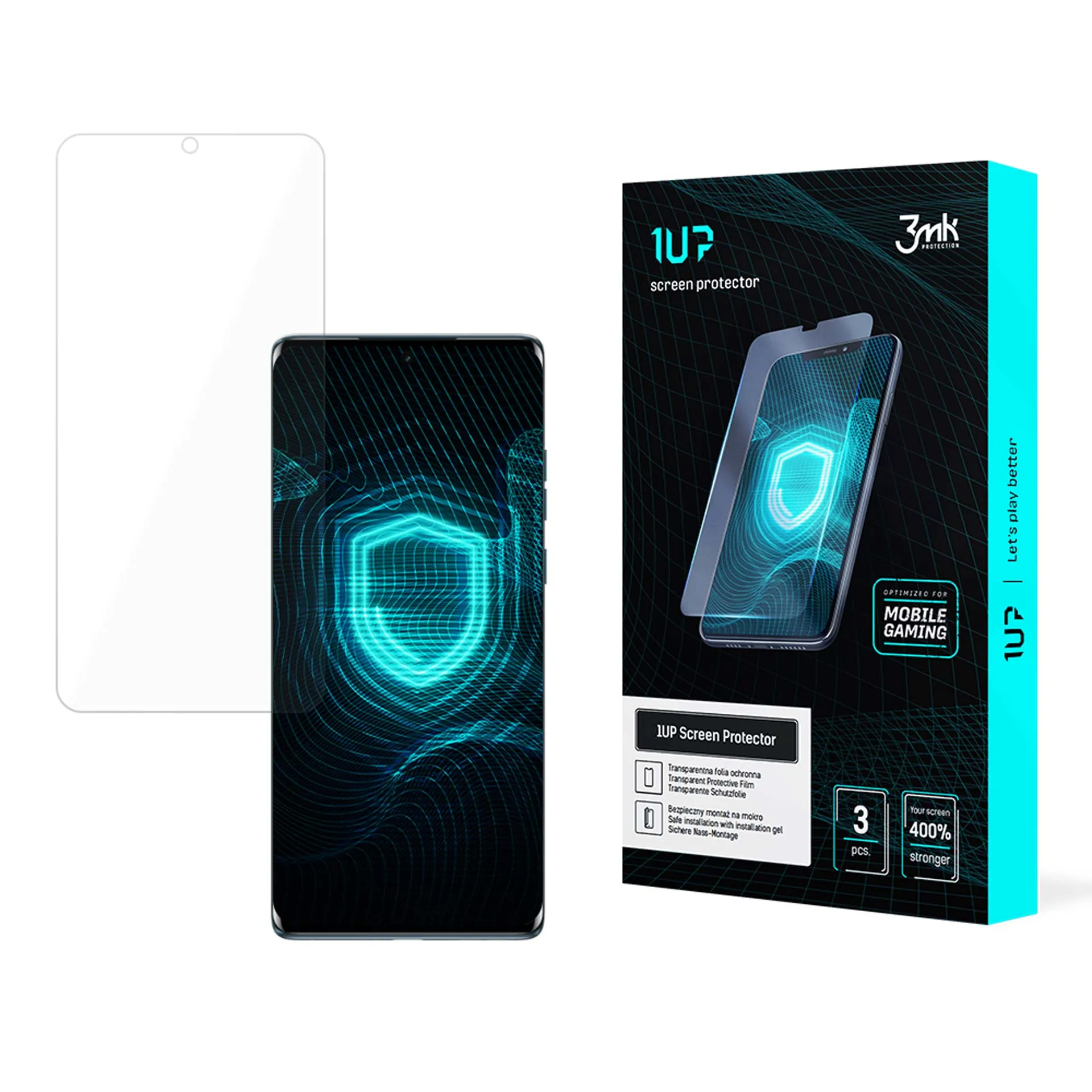 Protec?ie ecran pentru Motorola Edge 50 Fusion - 3mk 1UP screen protector (3 bucă?i)