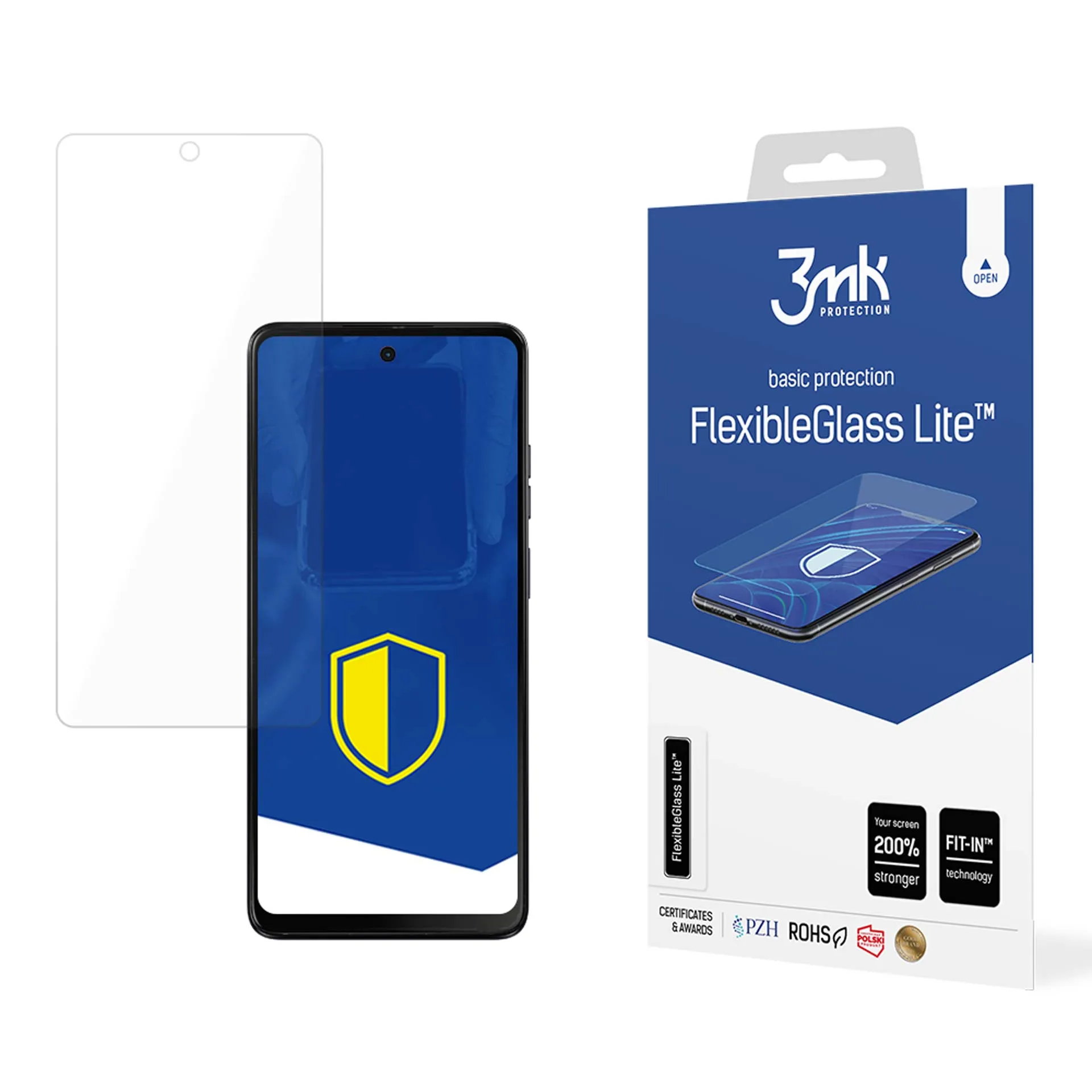 Sticlă hibridă rezistentă pe Motorola Moto G34 5G - 3mk FlexibleGlass Lite