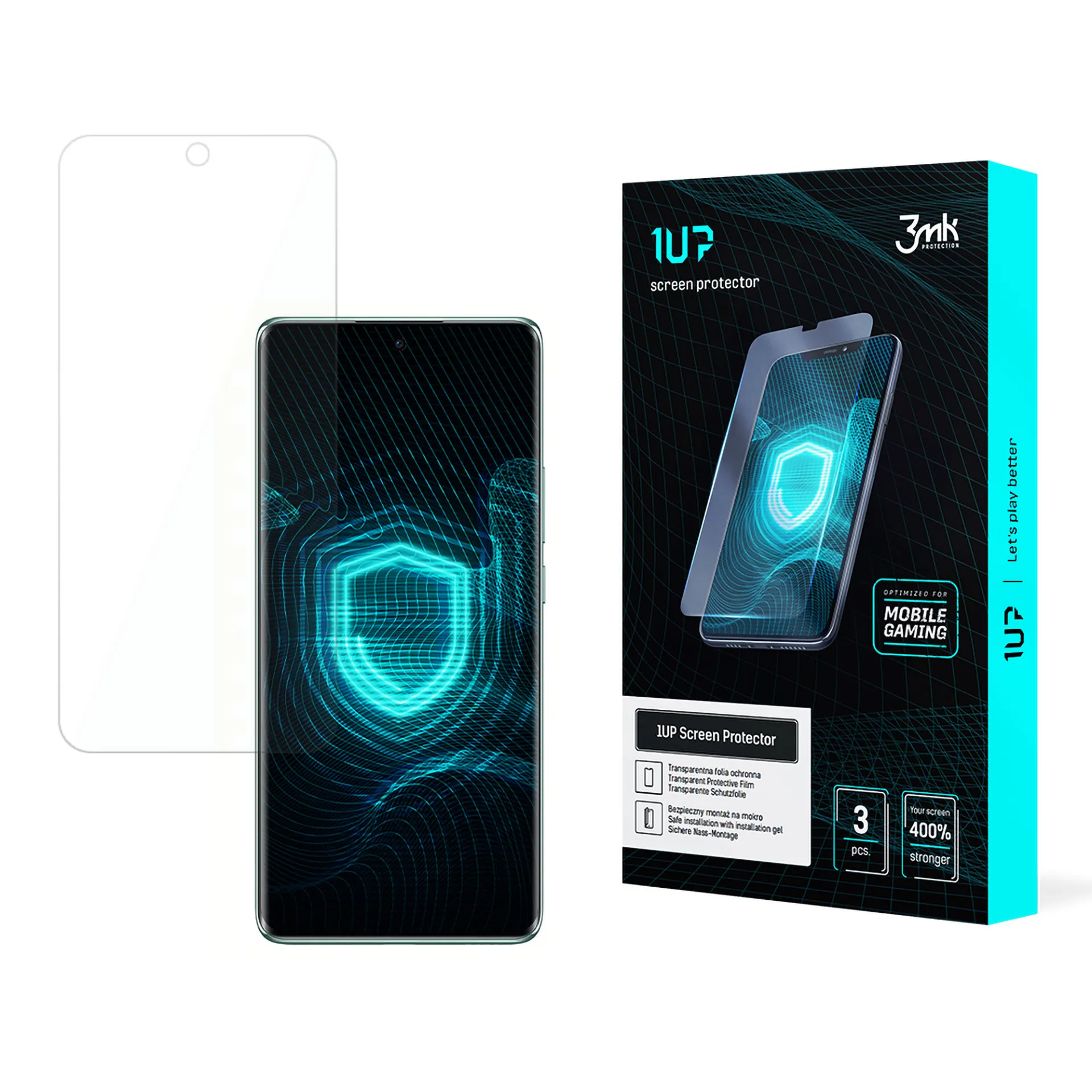 Folie de protec?ie pentru Oppo Reno 12 Pro - protector de ecran 3mk 1UP (3 bucă?i)