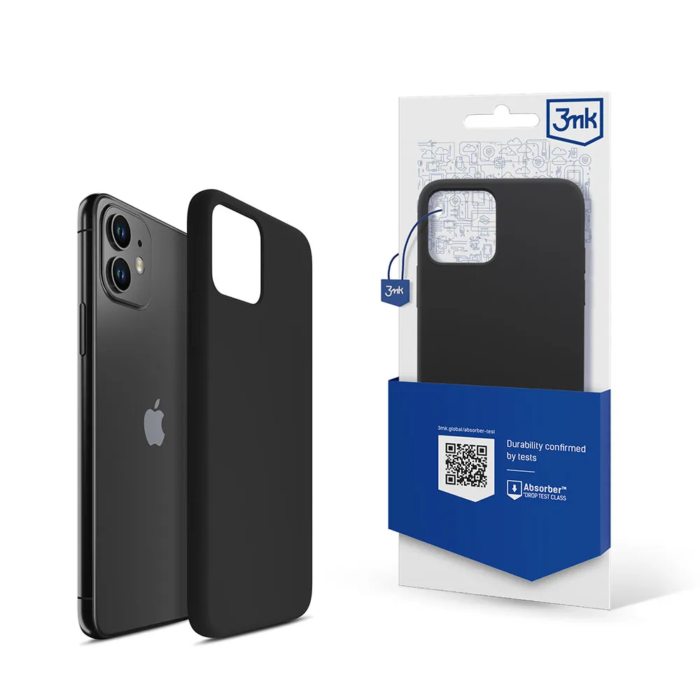 Husă pentru Apple iPhone 11 - 3mk Silicone Case Black