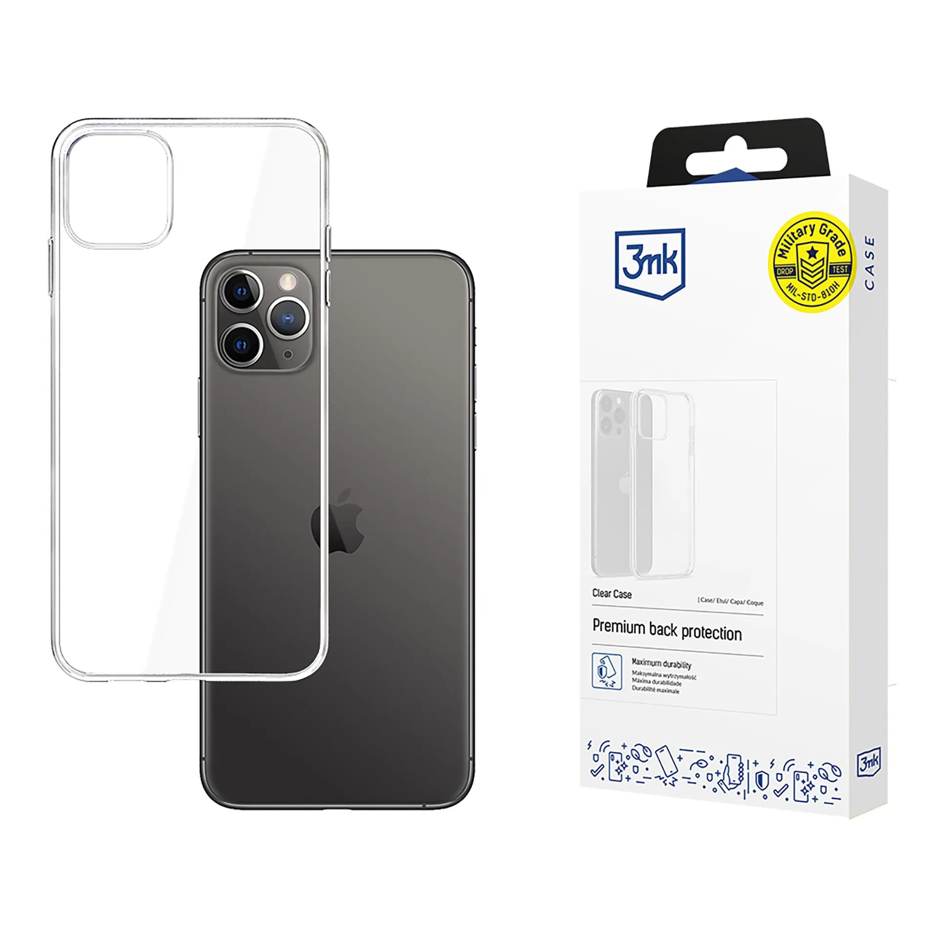 Husă pentru Apple iPhone 11 Pro Max - 3mk Clear Case