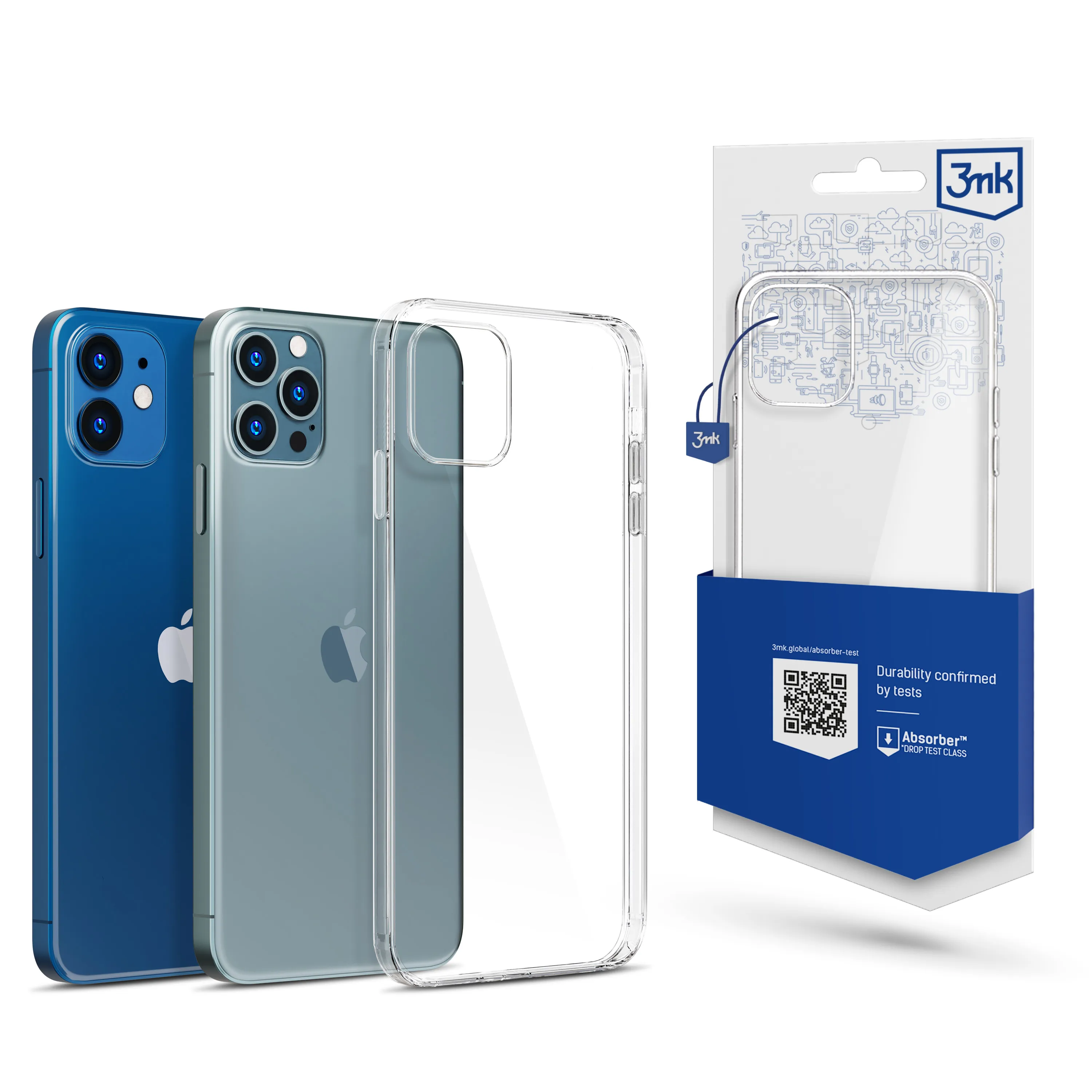 Husă pentru Apple iPhone 12/12 Pro - 3mk Clear Case