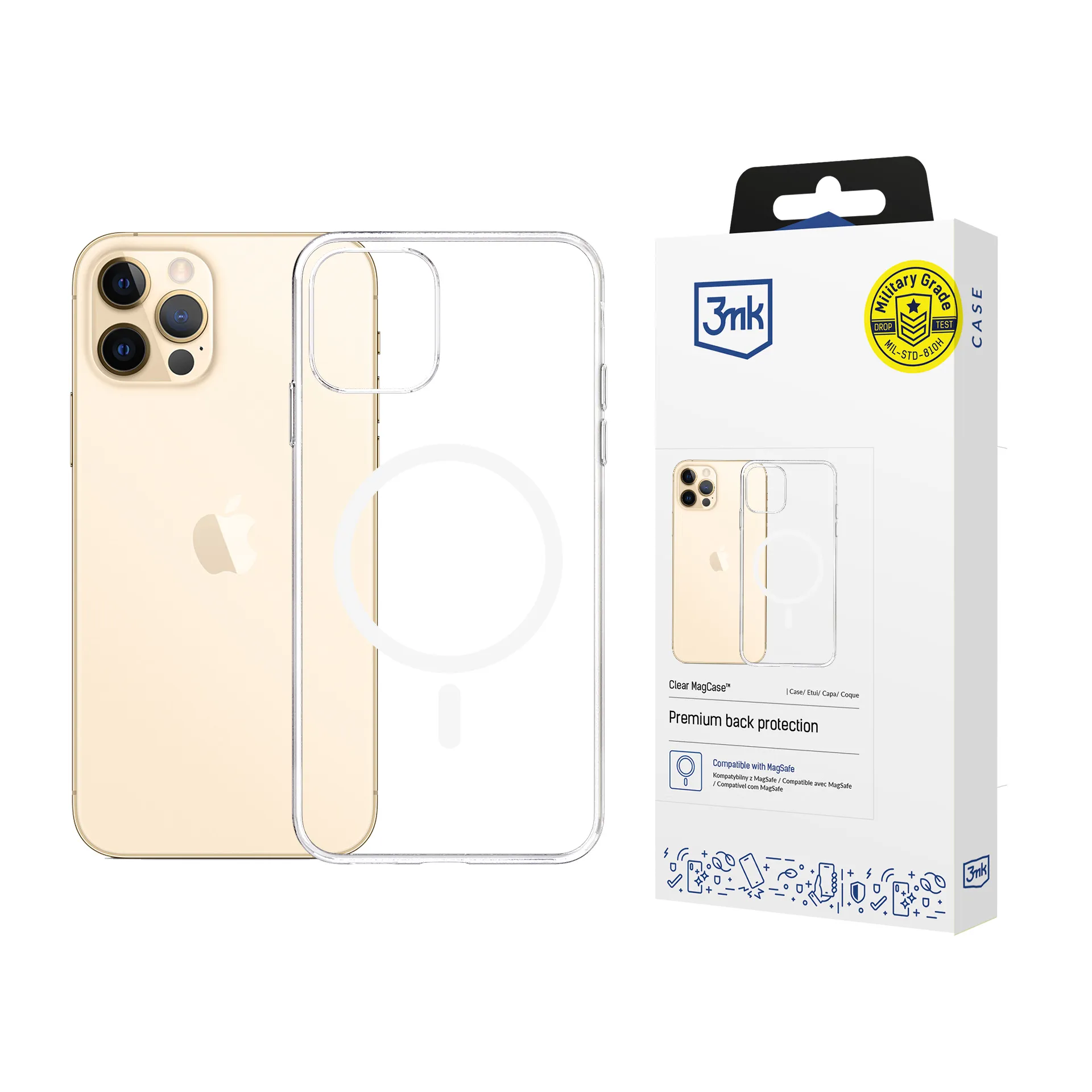 Husă pentru Apple iPhone 12 Pro Max - 3mk Clear MagCase