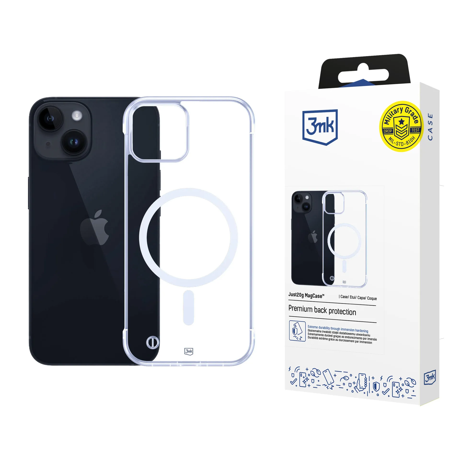 Husă ultralight pentru Apple iPhone 13 - 3mk Just20g MagCase™