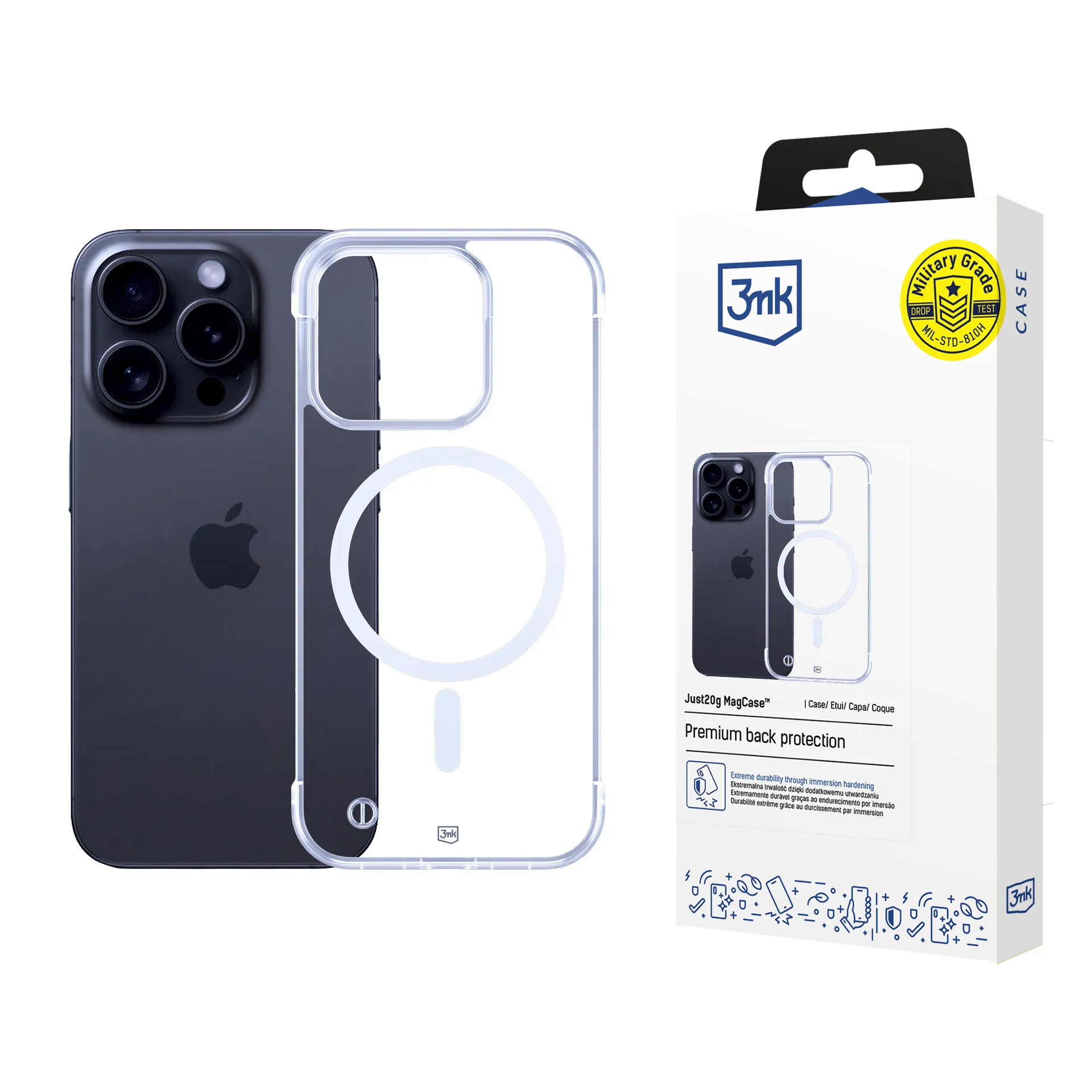 Husă ultralight pentru Apple iPhone 13 Pro - 3mk Just20g MagCase™