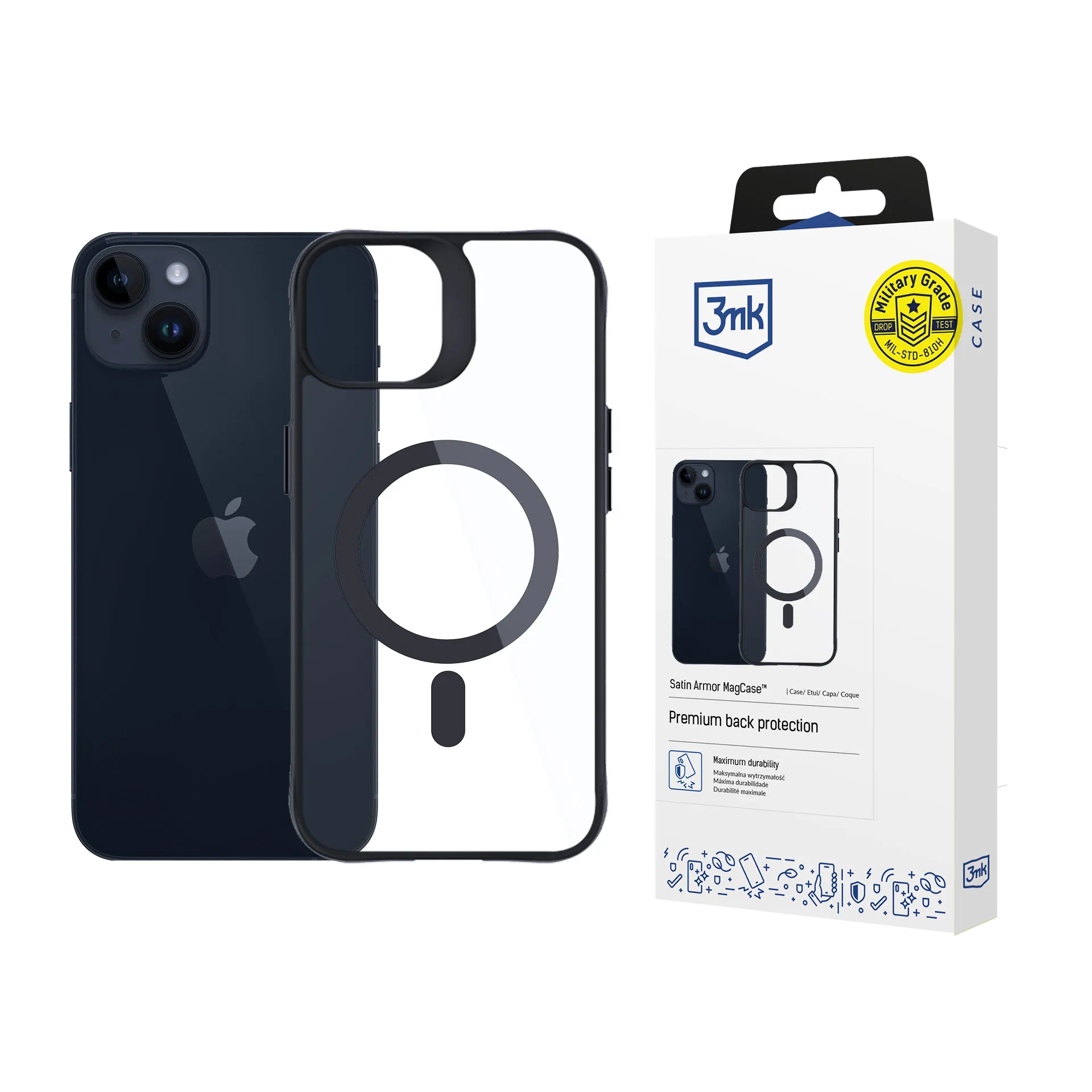 Husă pentru Apple iPhone 14 Plus - 3mk Satin Armor MagCase