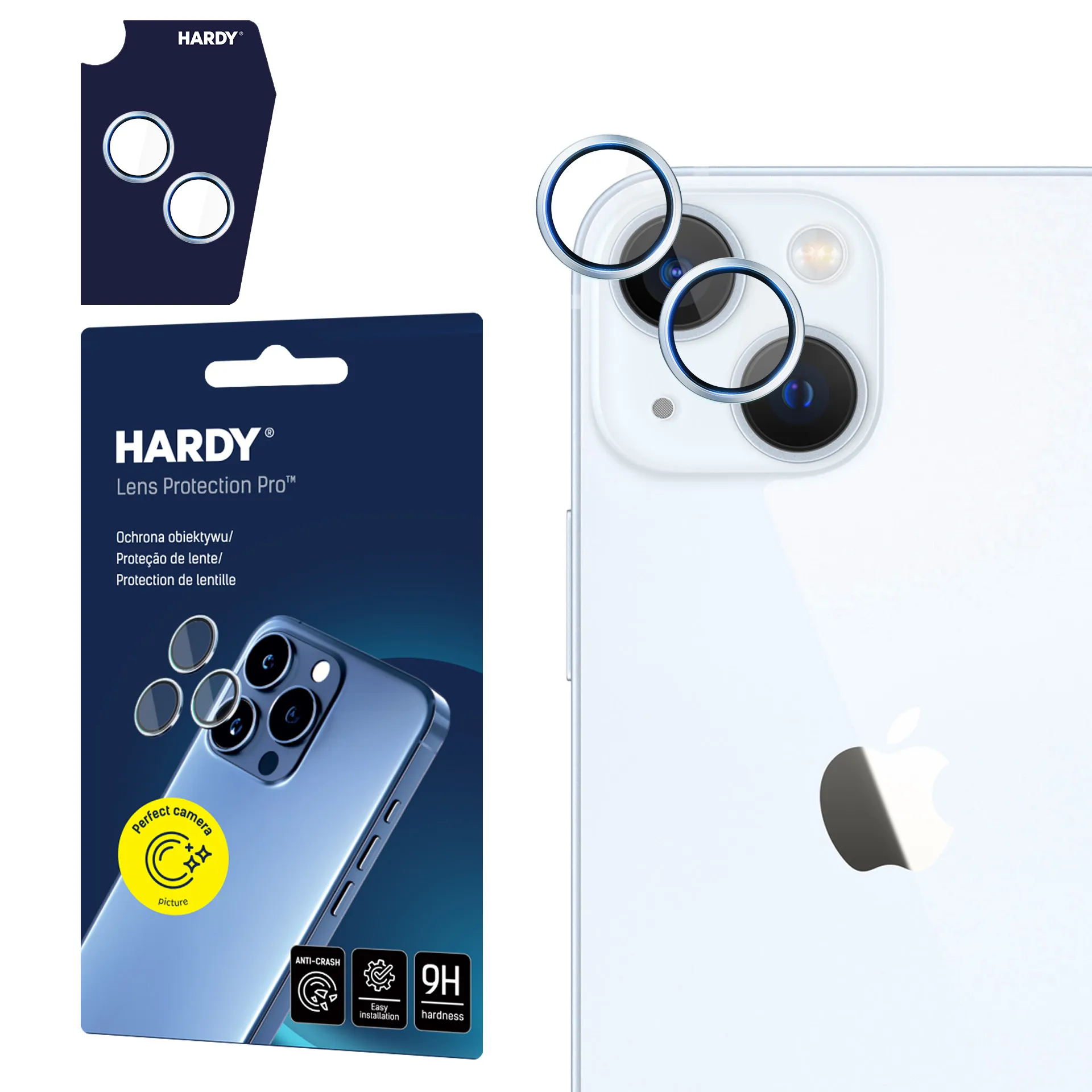 Protecția lentilei pentru Apple iPhone 15 Pro - 3mk HARDY Lens Protection Pro
