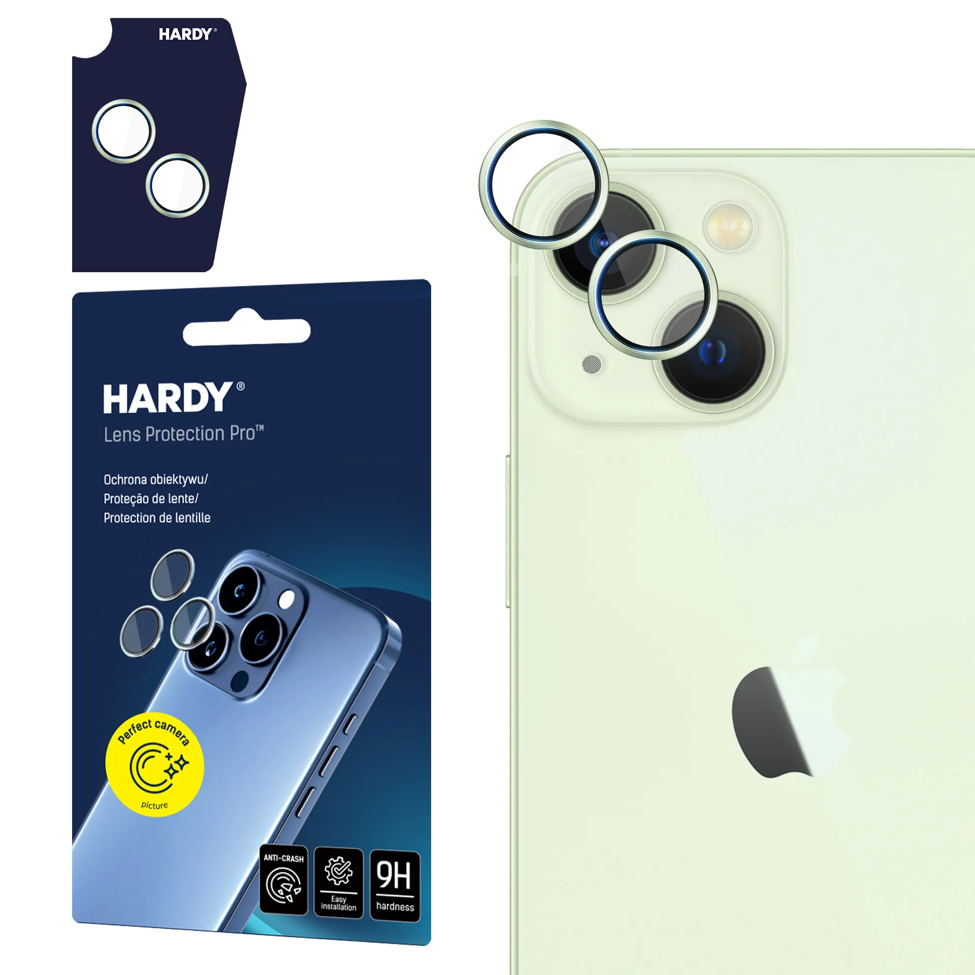 Protecția lentilei pentru Apple iPhone 15 Pro - 3mk HARDY Lens Protection Pro
