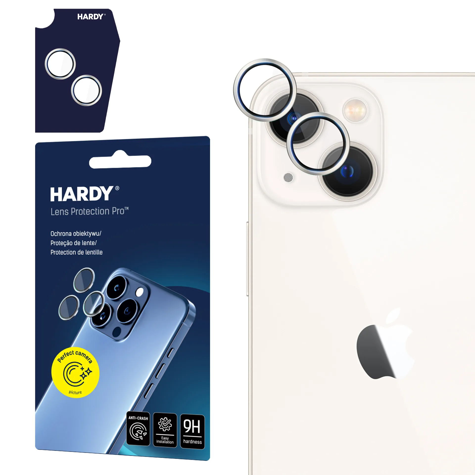Protecția lentilei pentru Apple iPhone 15 Pro - 3mk HARDY Lens Protection Pro