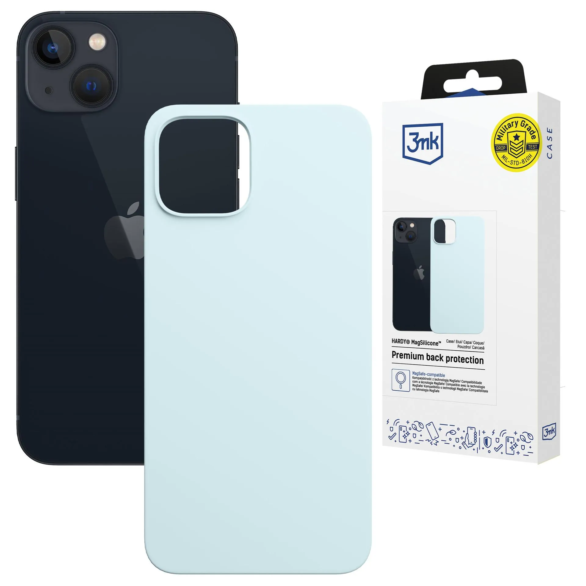 Etui pentru Apple iPhone 15 - 3mk Hardy MagSilicone Albastru