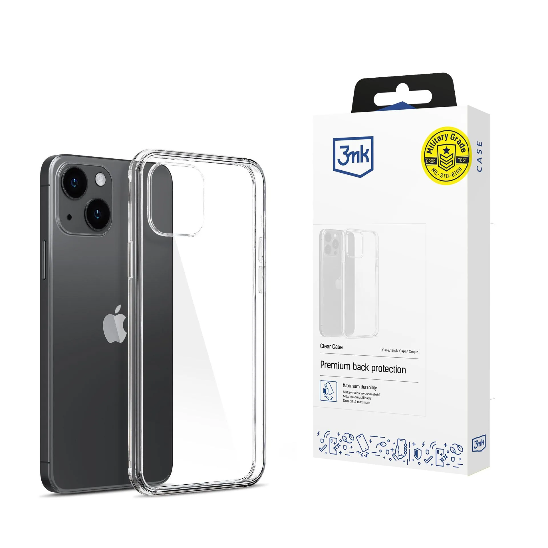 Husă pentru Apple iPhone 15 Plus - 3mk Clear Case