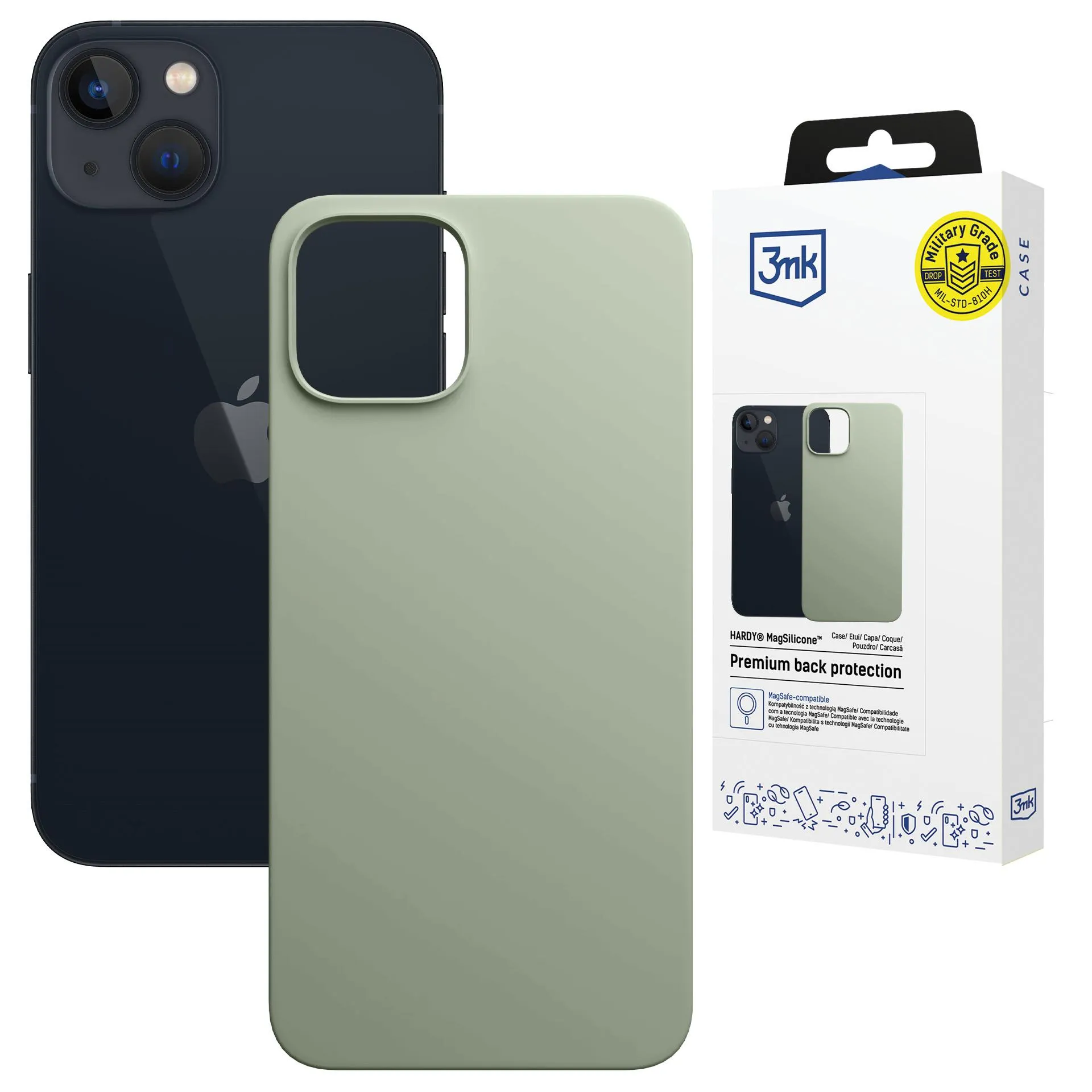 Etui pentru Apple iPhone 15 Plus - 3mk Hardy MagSilicone Verde