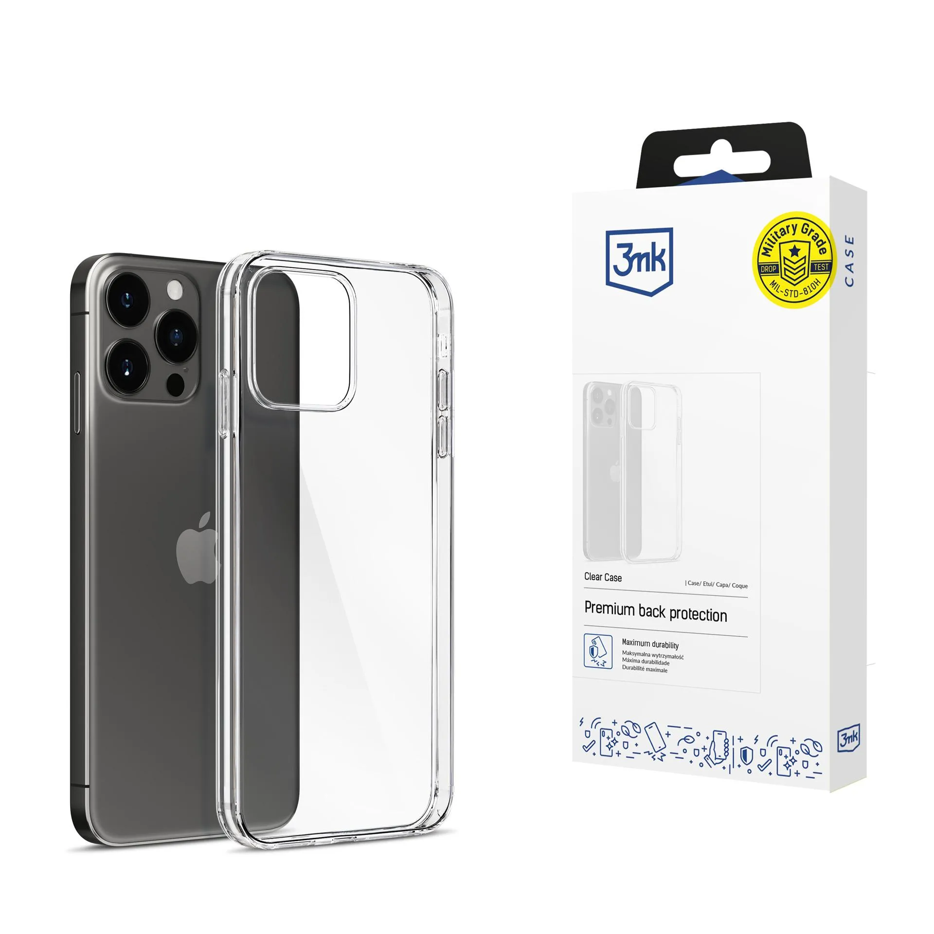 Husă pentru Apple iPhone 15 Pro - 3mk Clear Case