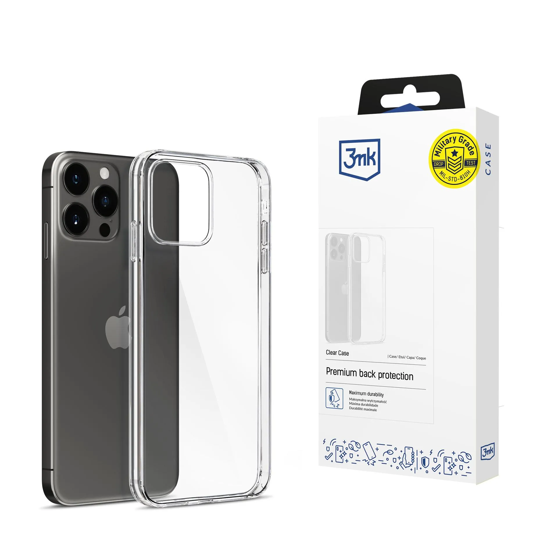 Husă pentru Apple iPhone 15 Pro Max - 3mk Clear Case