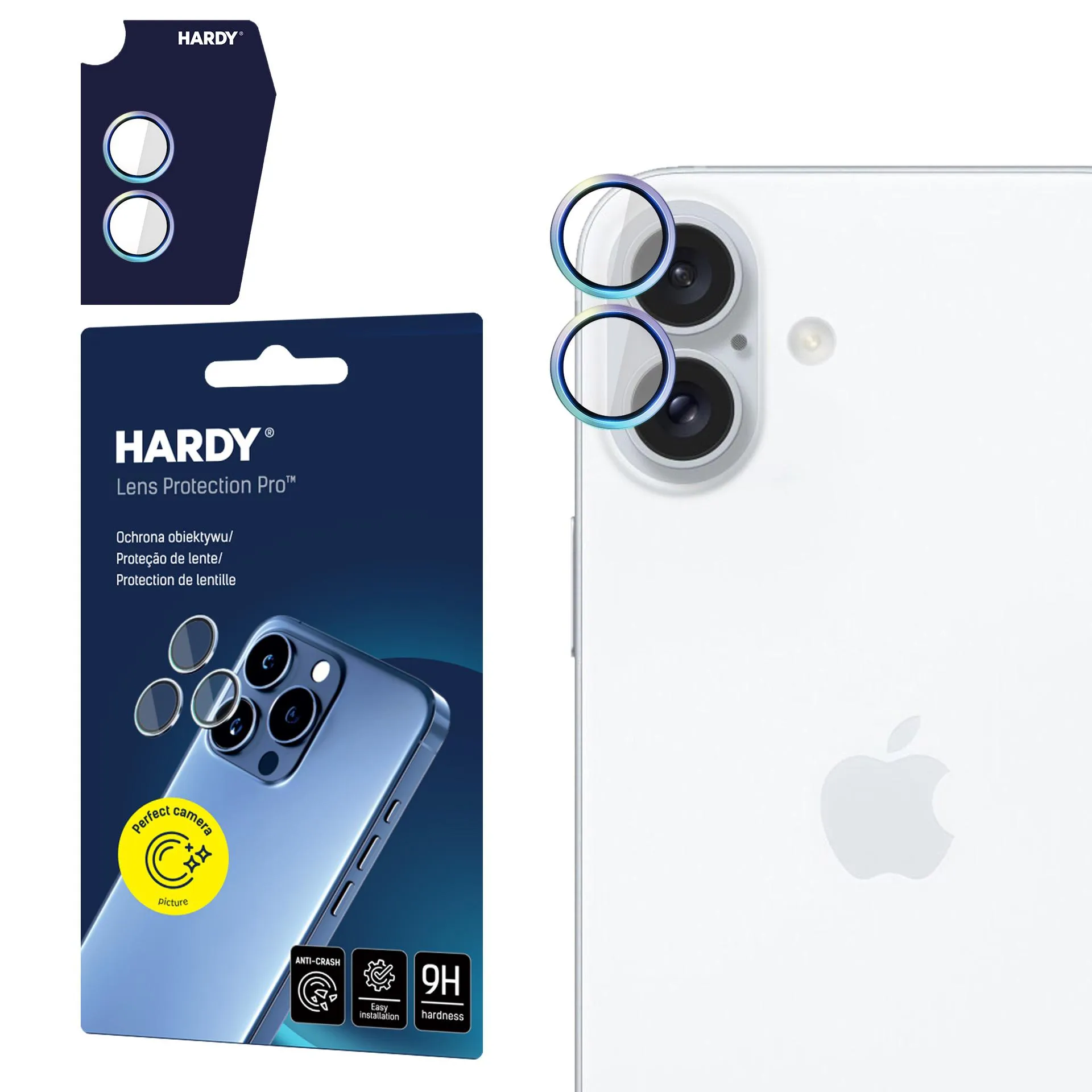Protecția lentilei pentru Apple iPhone 15 Pro - 3mk HARDY Lens Protection Pro