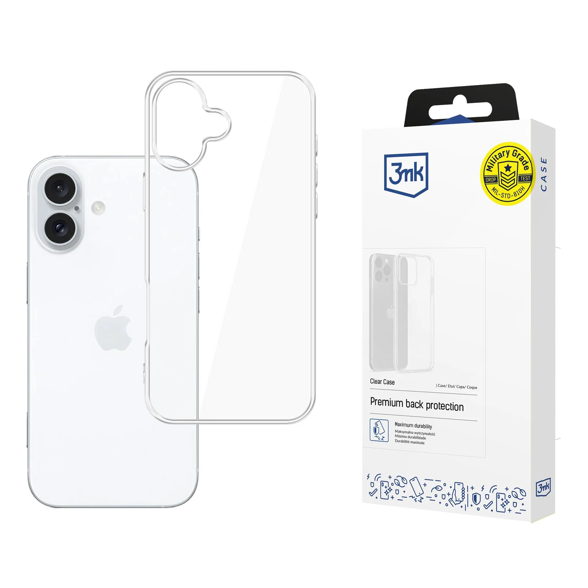 Husă pentru Apple iPhone 16 - 3mk Clear Case