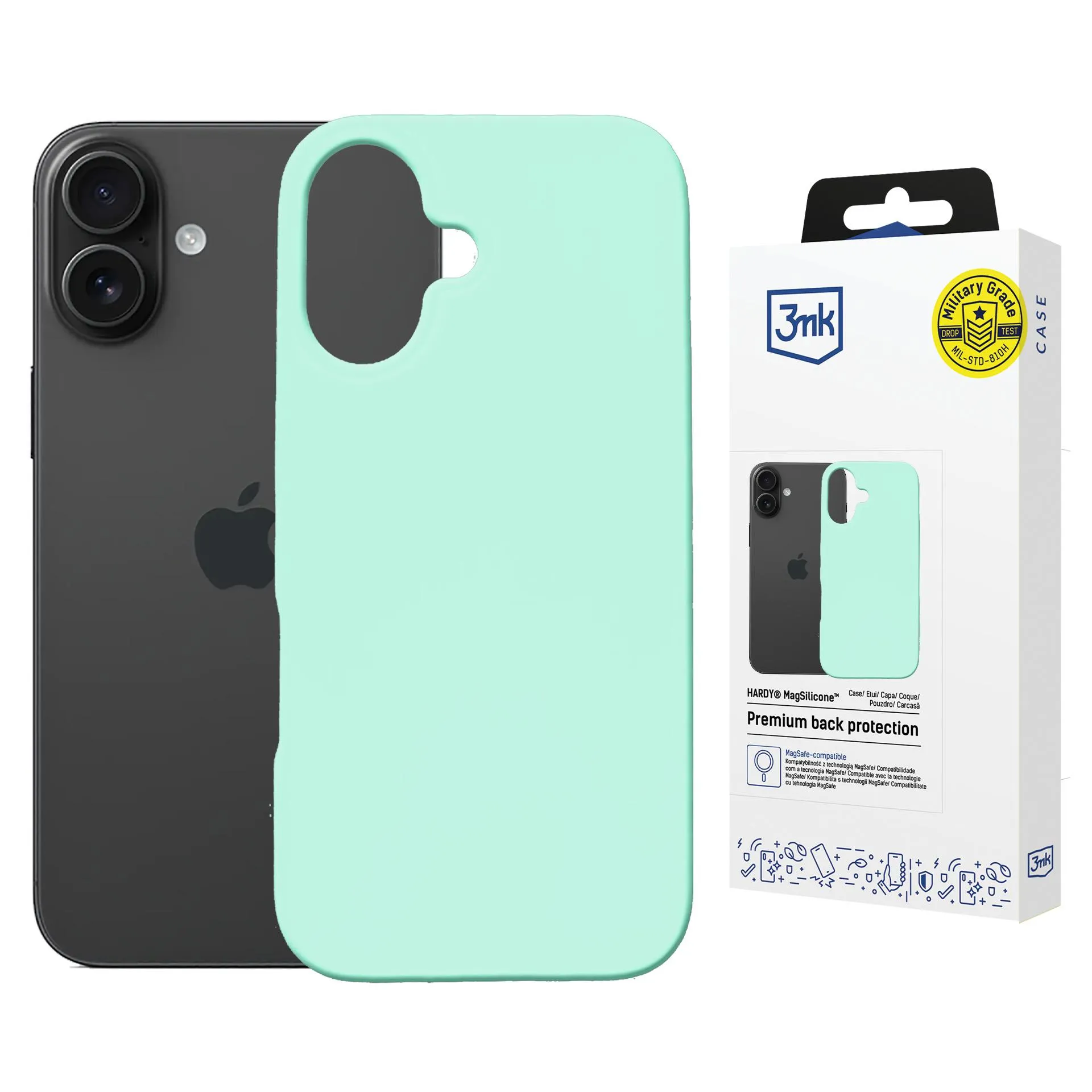 Husă pentru Apple iPhone 16 Plus - 3mk Hardy MagSilicone Teal