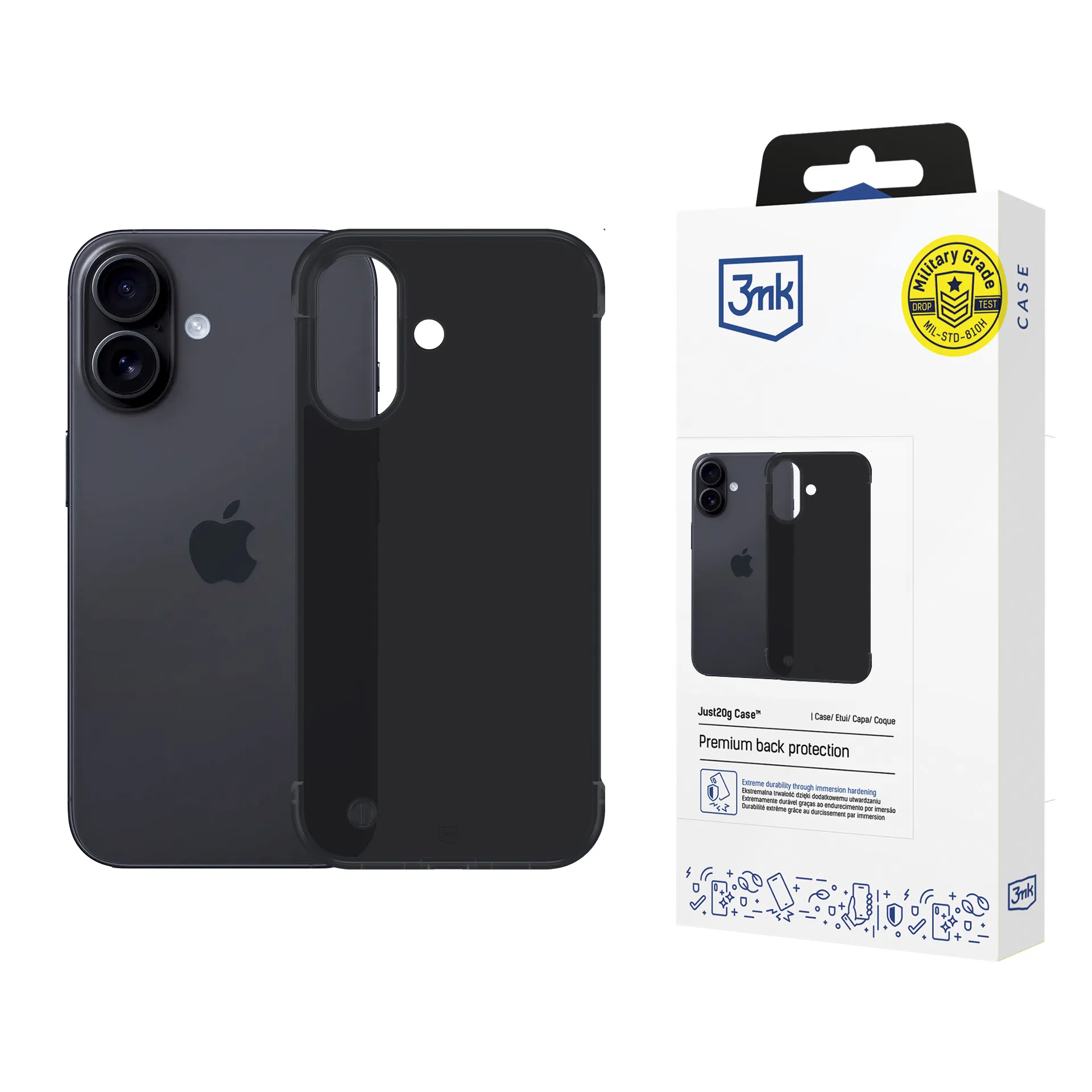 Carcasă ultraușoară pentru Apple iPhone 16 Plus - 3mk Just20g Matt Case