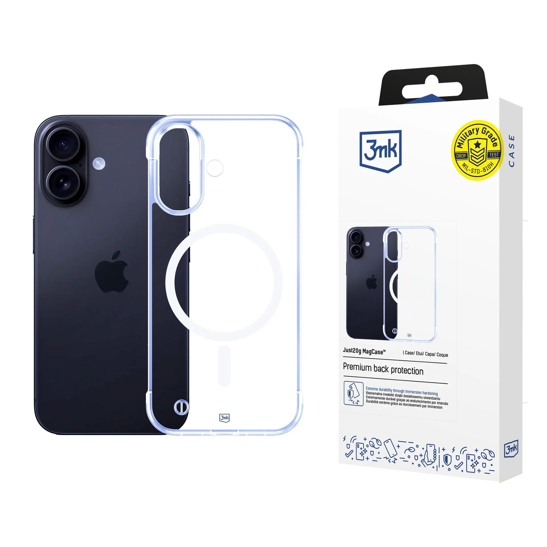 Husă ultralight pentru Apple iPhone 16 Plus - 3mk Just20g MagCase™