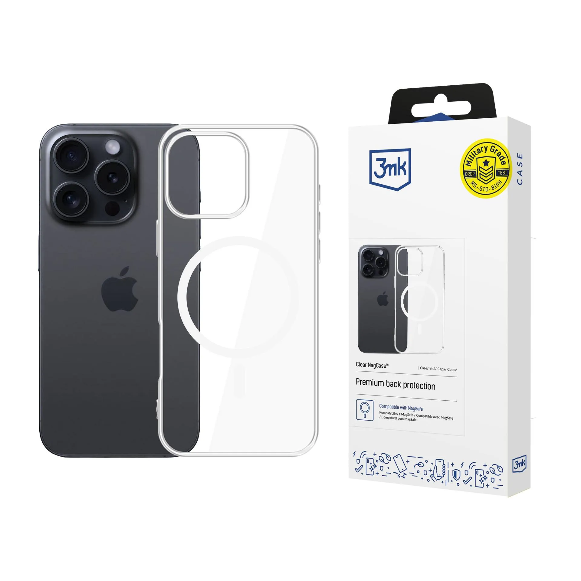 Husă pentru Apple iPhone 16 Pro Max - 3mk Clear MagCase