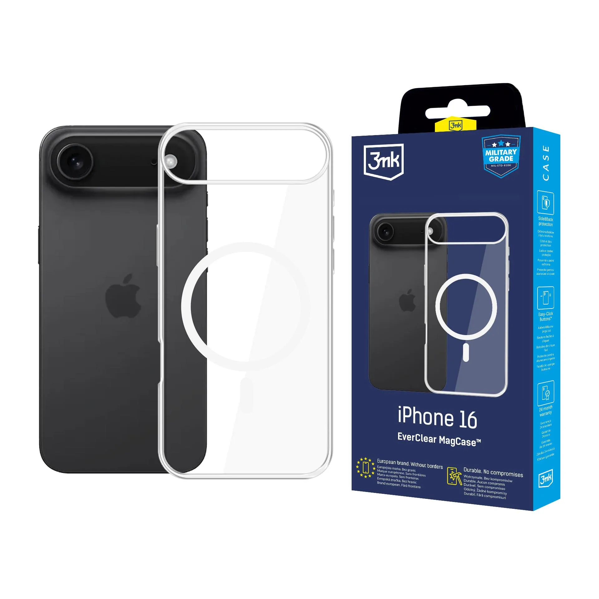 Husă pentru Apple iPhone 17 Air - 3mk EverClear MagCase