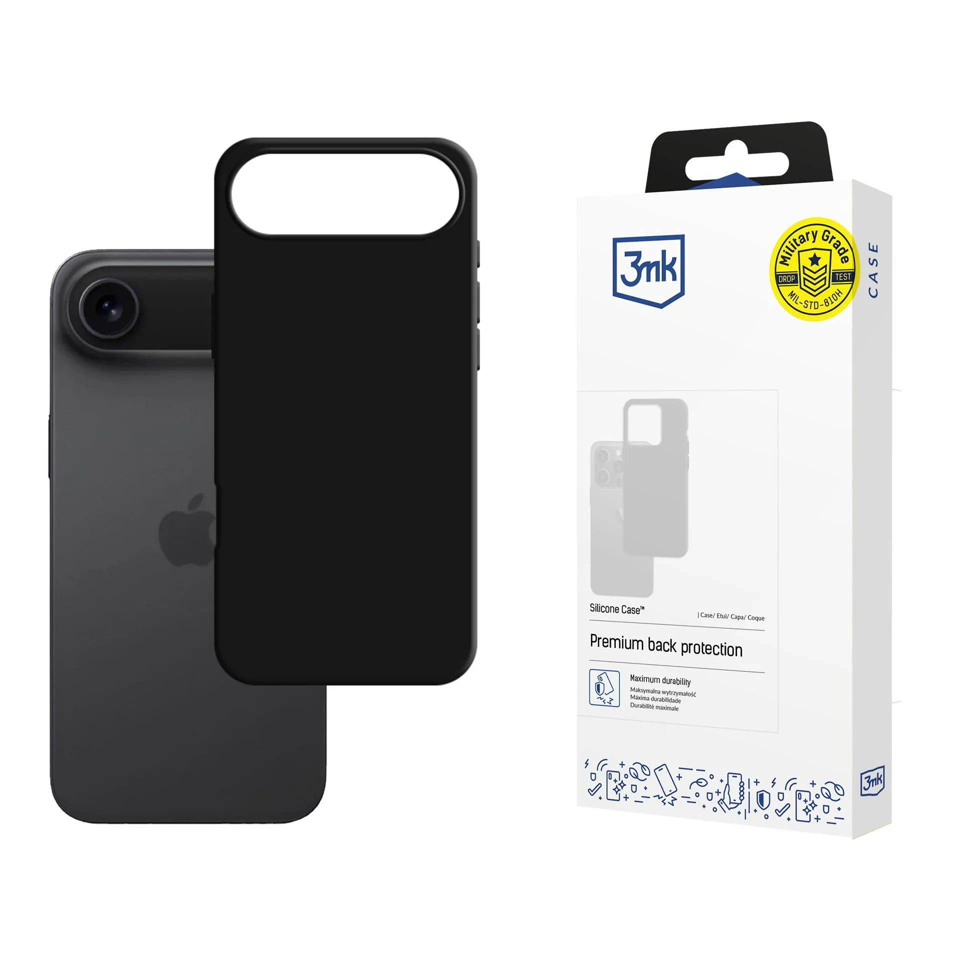 Husă pentru Apple iPhone 17 Air - 3mk Silicone Case Black