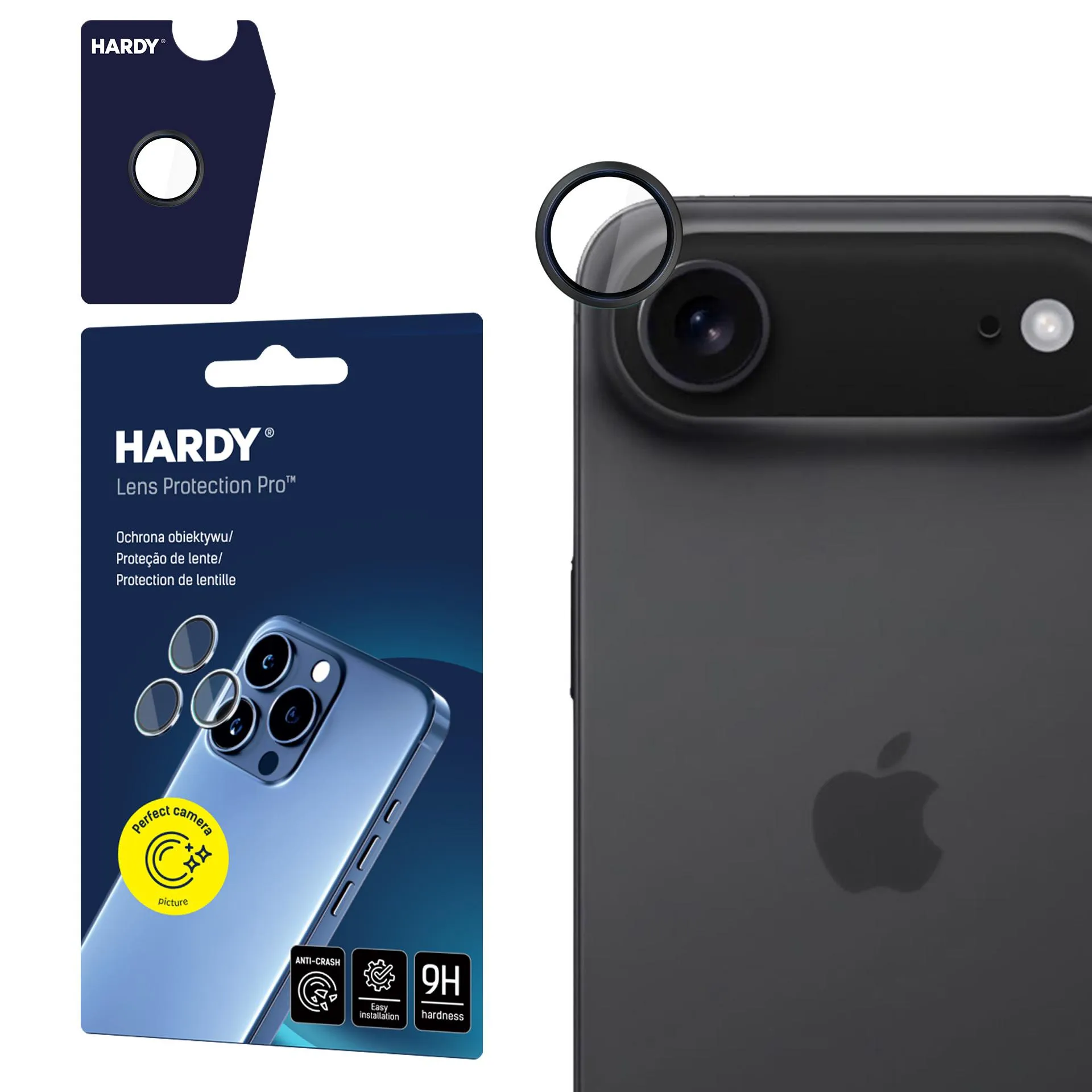 Protecția lentilei pentru Apple iPhone 17 Air - 3mk HARDY Lens Protection Pro