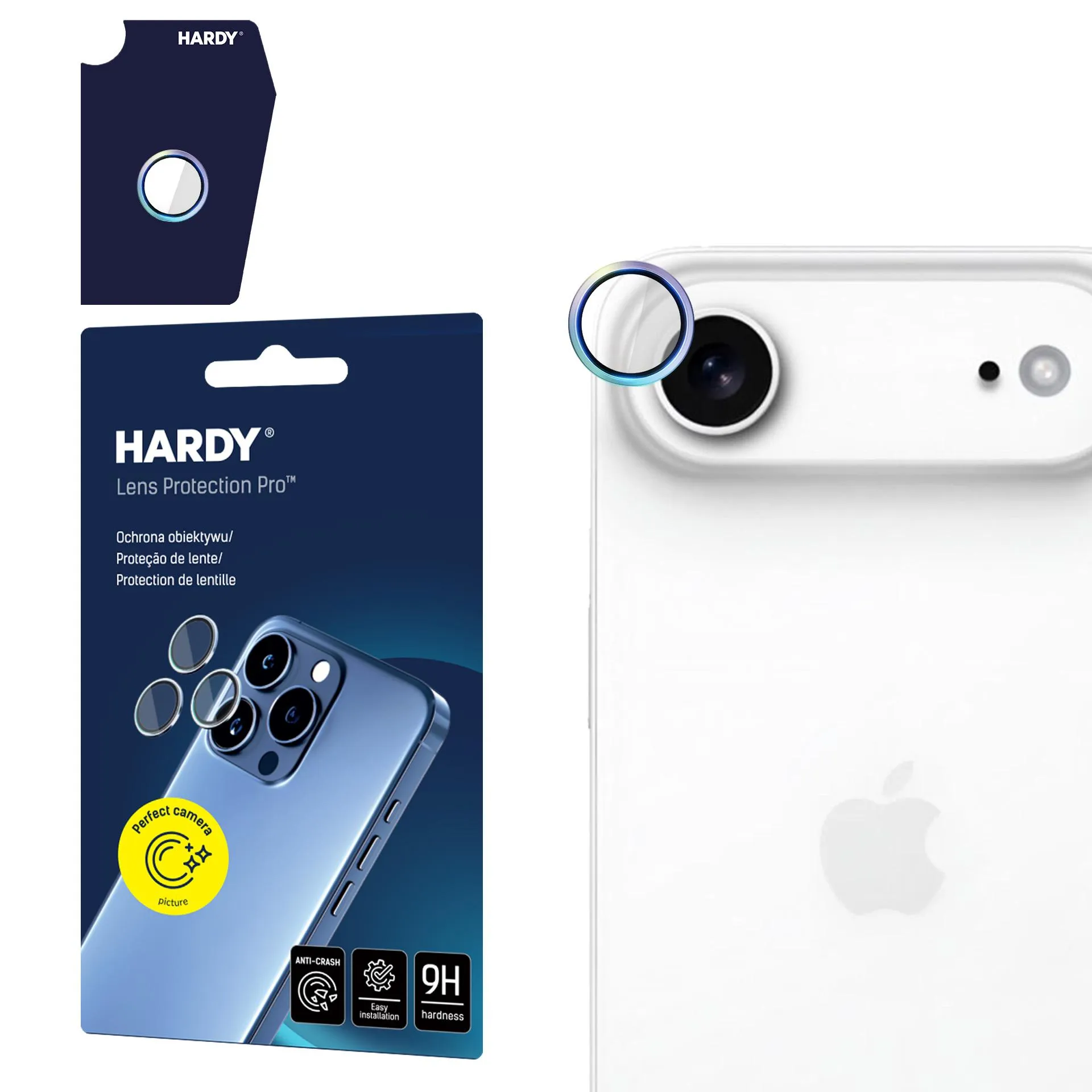 Protecția lentilei pentru Apple iPhone 17 Air - 3mk HARDY Lens Protection Pro