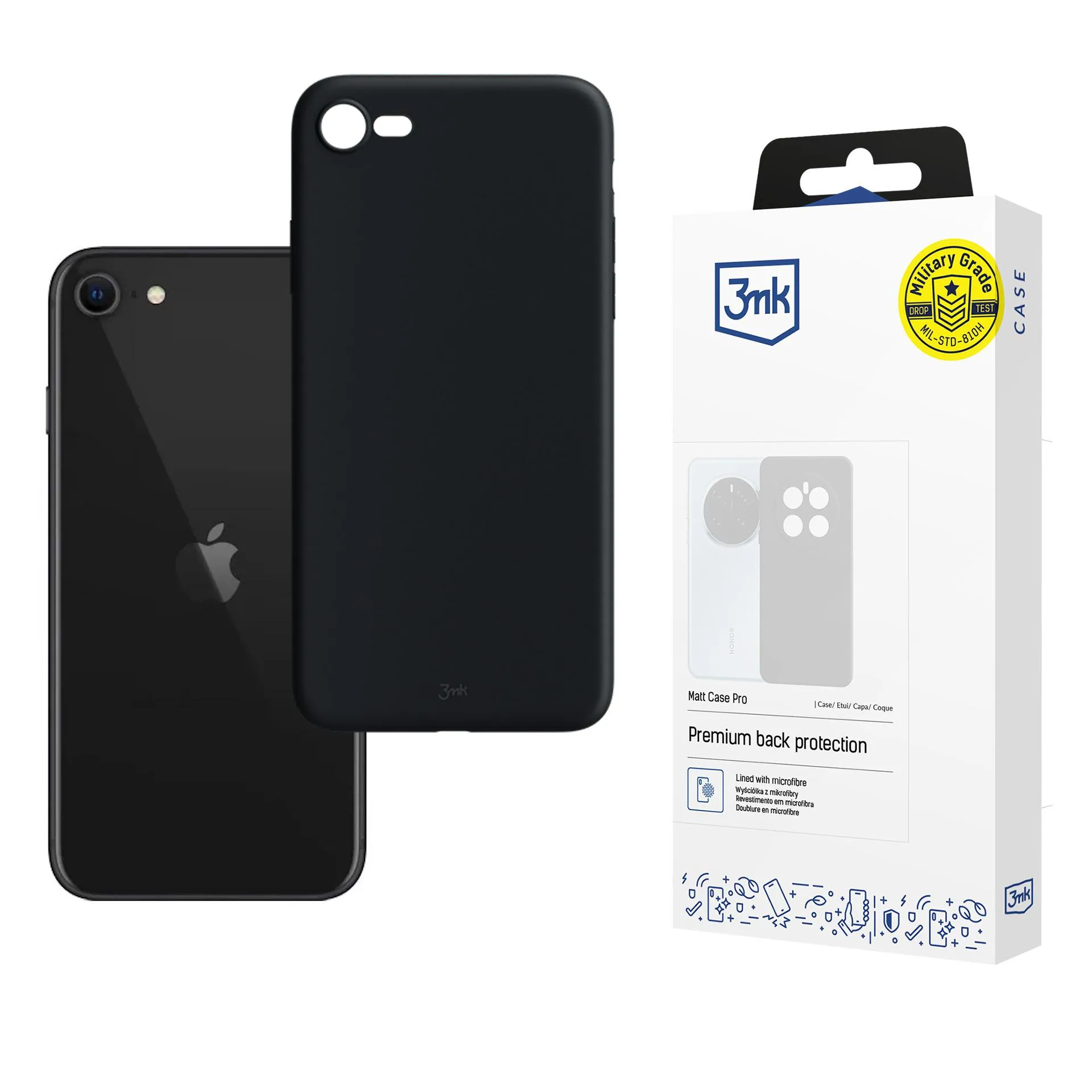 Husă pentru Apple iPhone SE 2020 - 3mk Matt Case Black