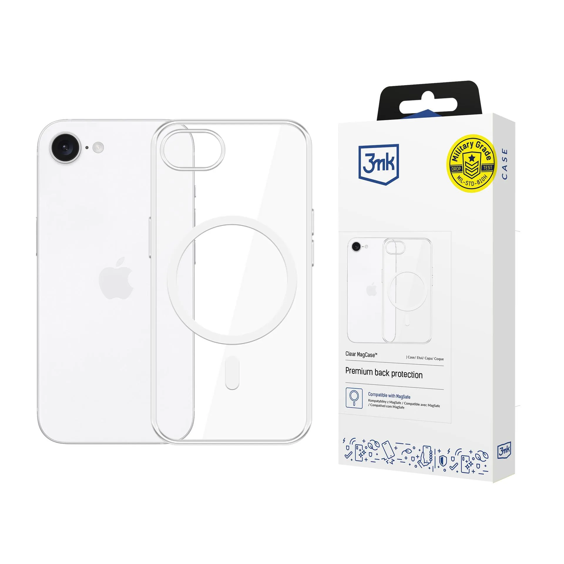 Husă pentru Apple iPhone 16E - 3mk Clear MagCase