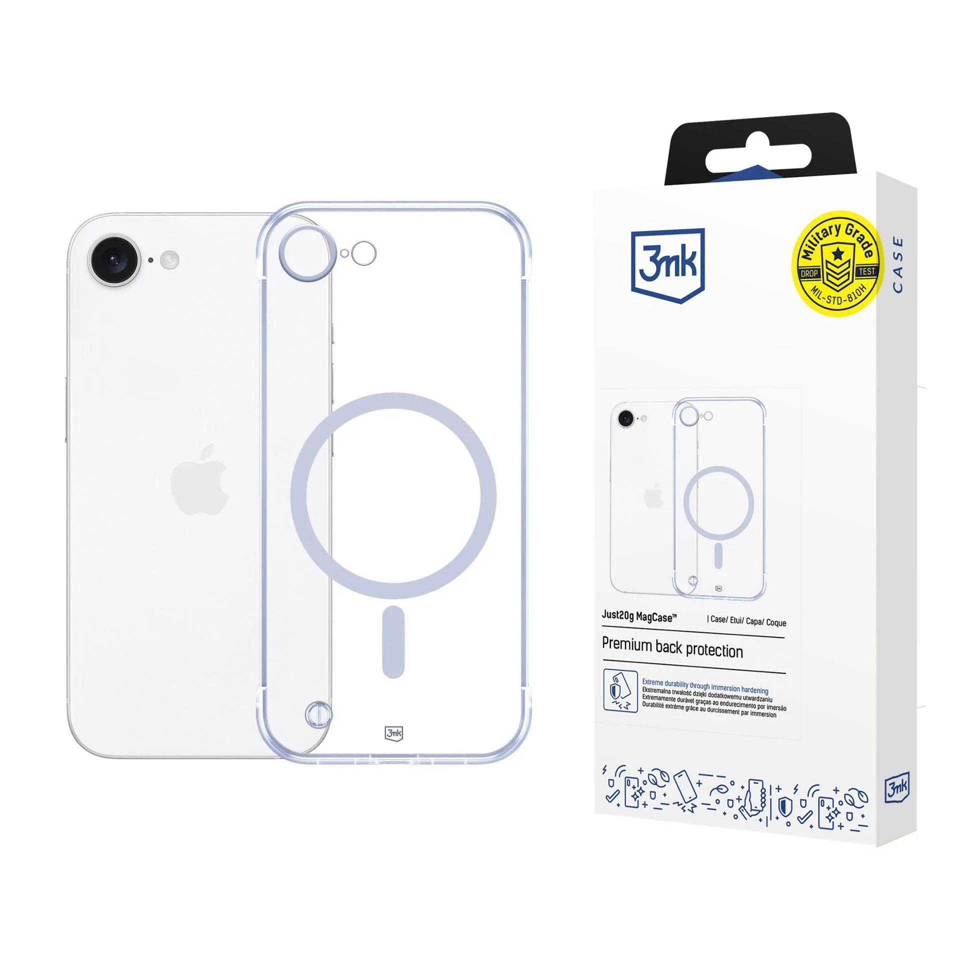 Husă ultralight pentru Apple iPhone 16E - 3mk Just20g MagCase™