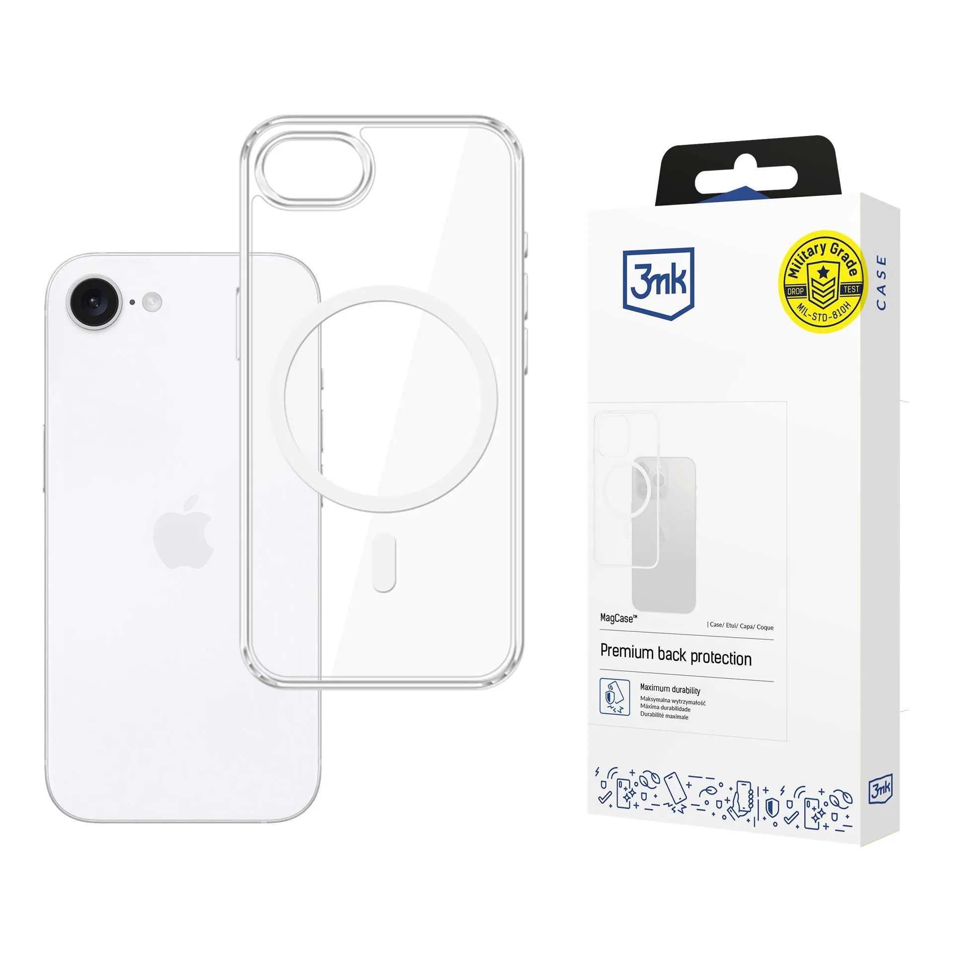 Husă întărită pentru Apple iPhone 16E - 3mk MagCase