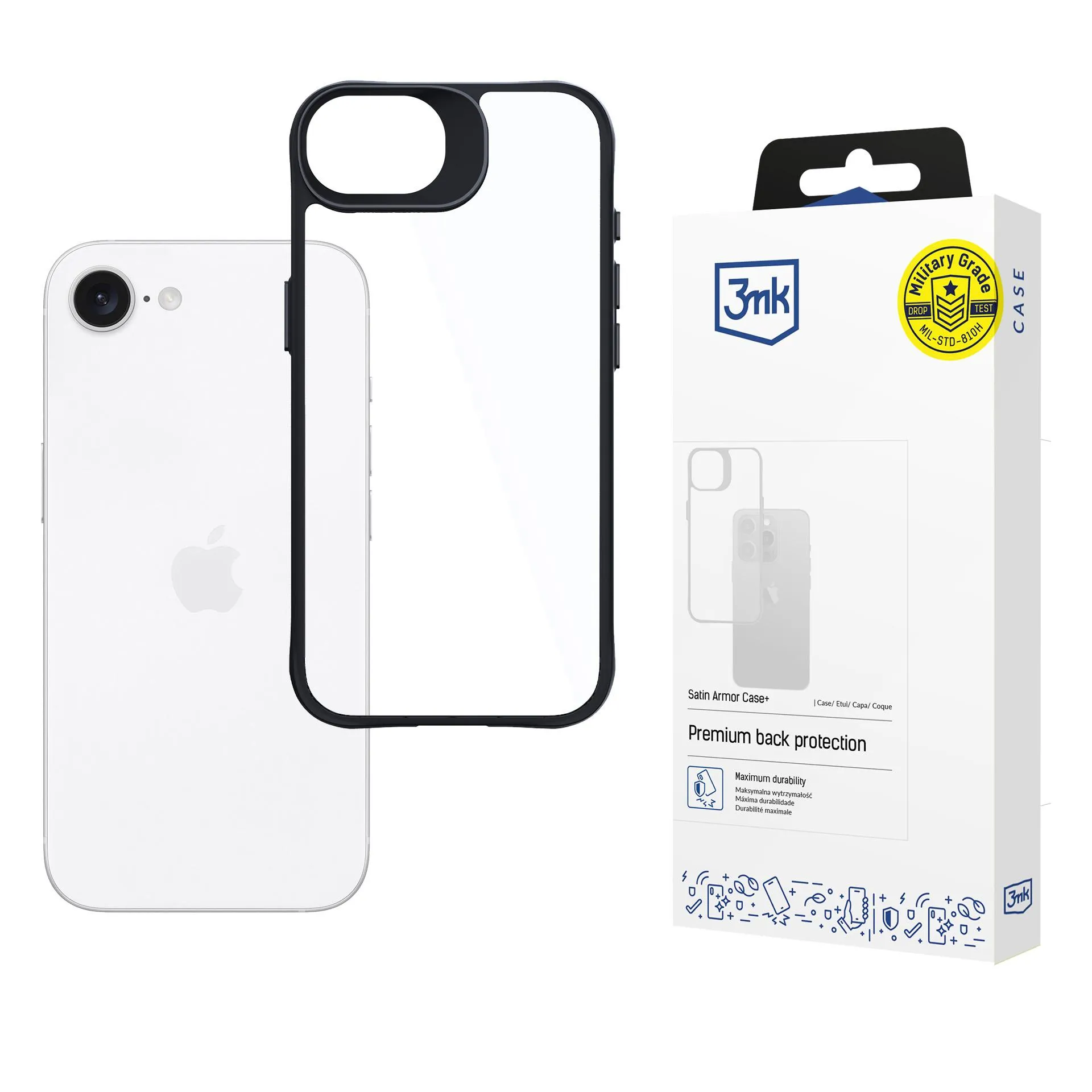 Husă pentru Apple iPhone 16E - 3mk Satin Armor Case+