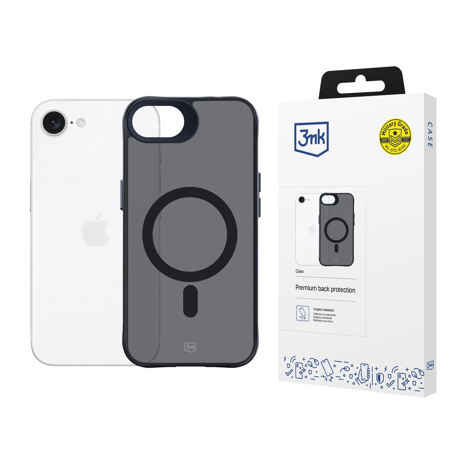 Husă pentru Apple iPhone 16E - 3mk Smoke MagCase