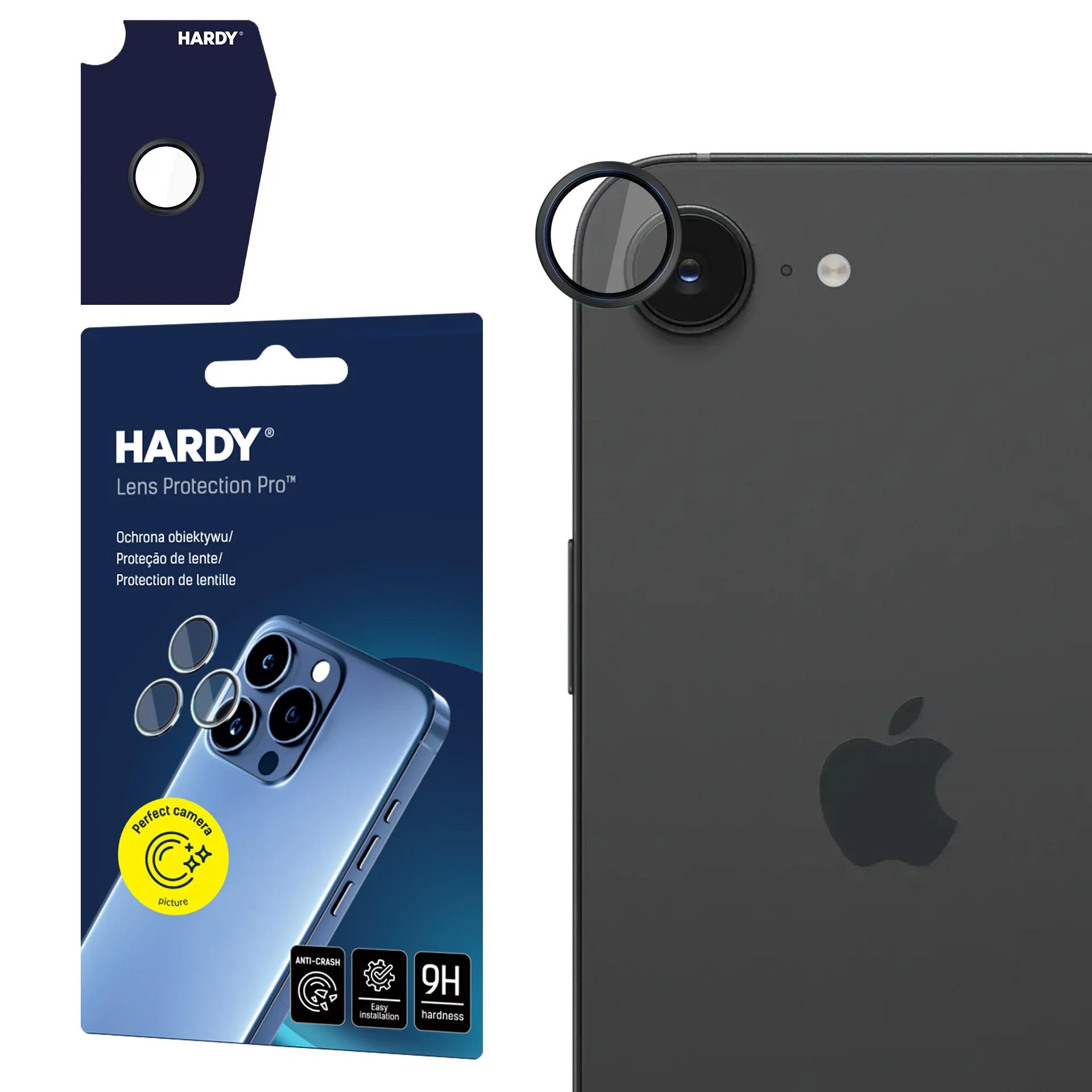 Protecția lentilei pentru Apple iPhone 15 Pro - 3mk HARDY Lens Protection Pro