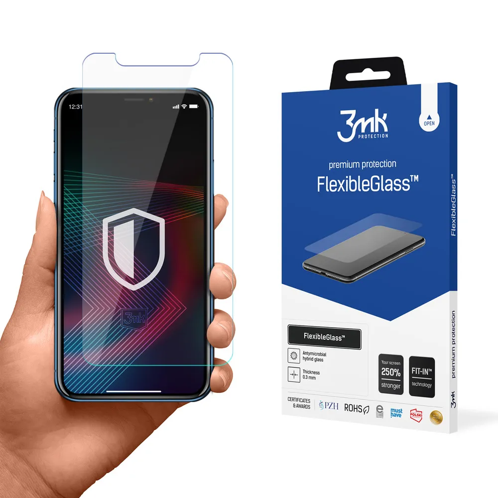 Sticlă hibrid rezistentă la rupere pe Apple iPhone Xr - 3mk FlexibleGlass™