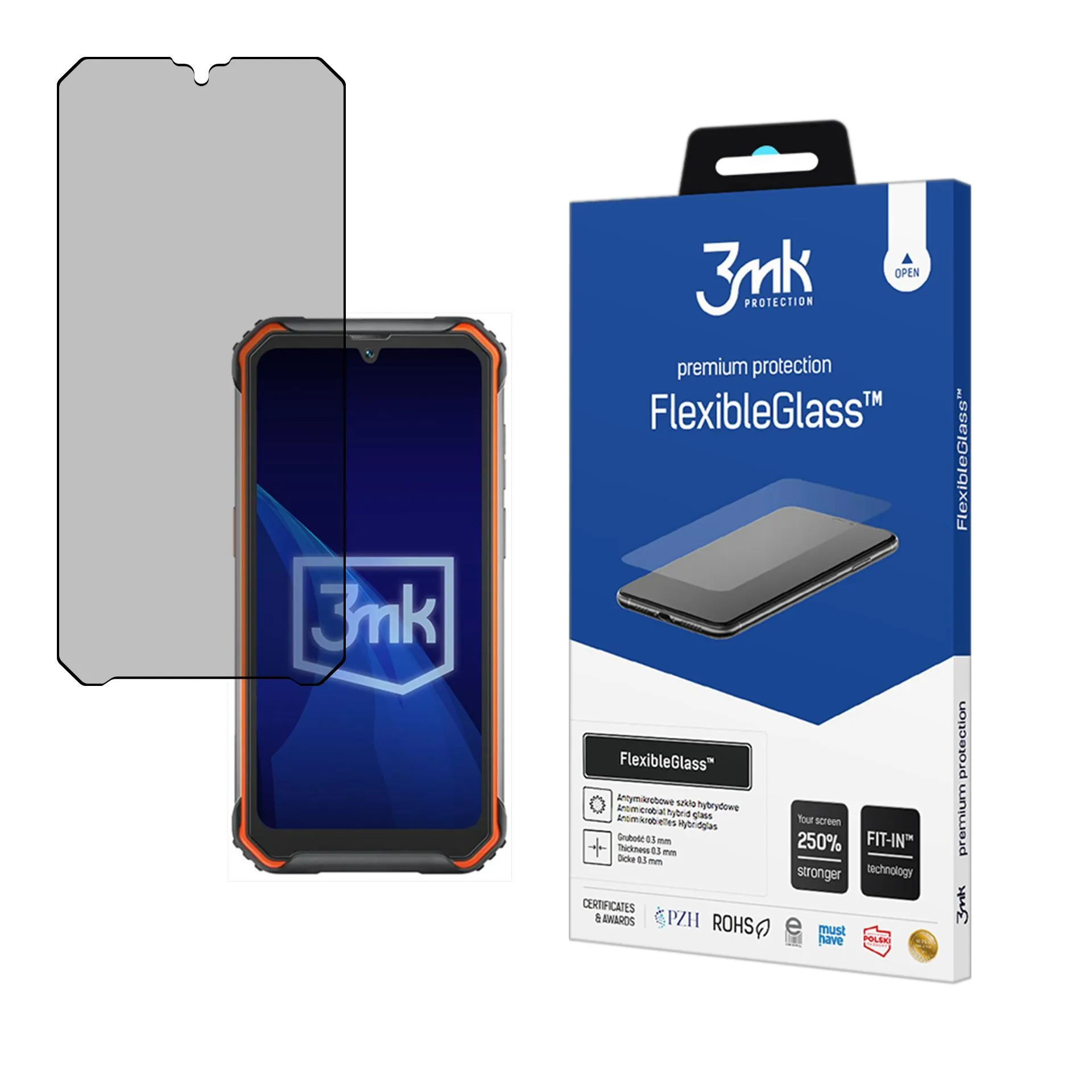 Sticlă hibridă antiefrac?ie pentru Blackview BV7200 - 3mk FlexibleGlass™