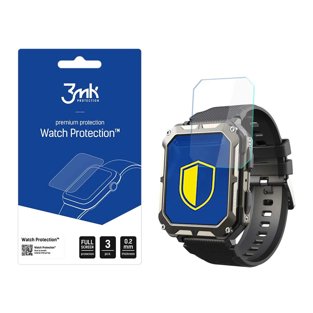 Protecție din sticlă pentru ecranul smartwatch Cubot C20 Pro - 3mk Watch Protection