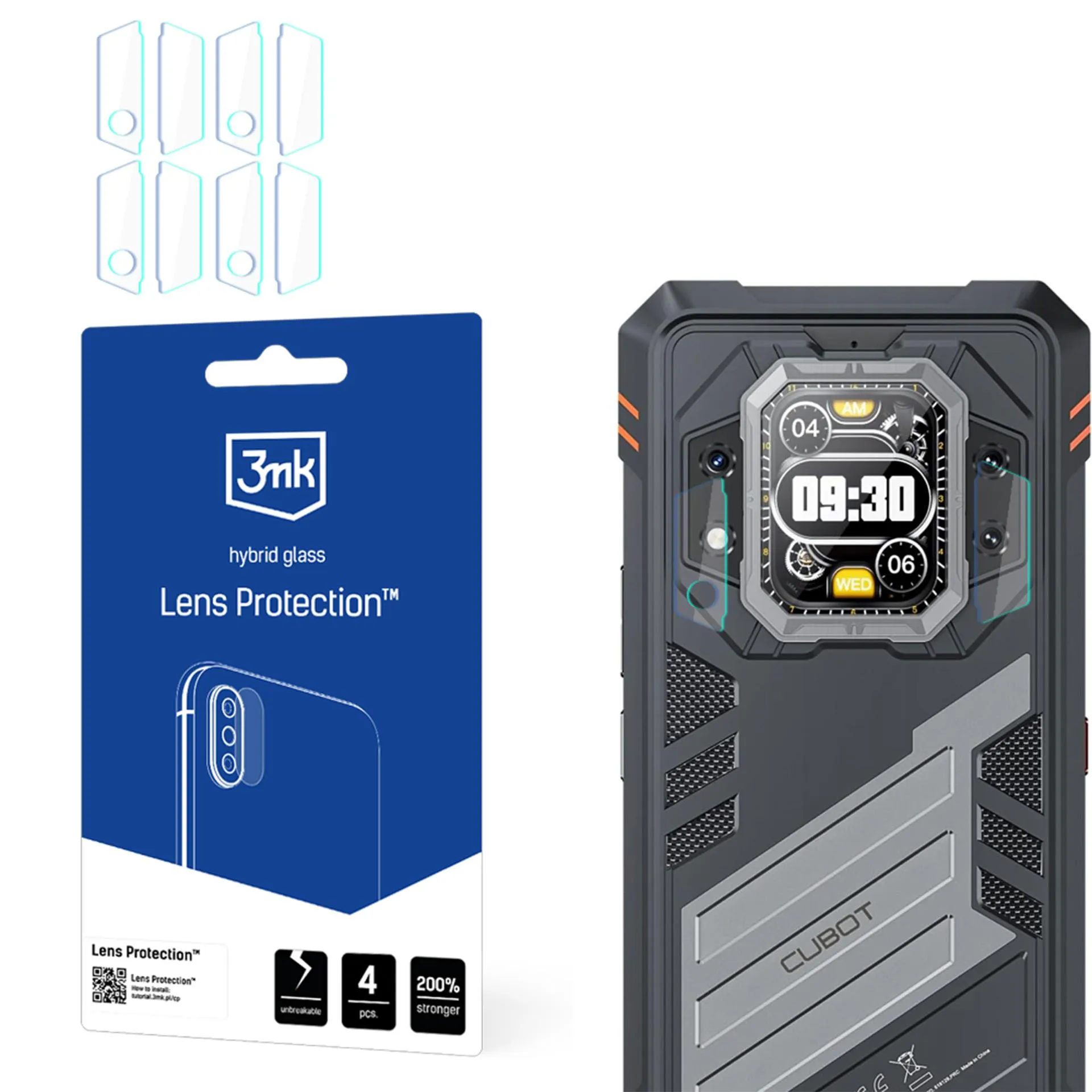 Sticlă pentru obiectivul aparatului foto pentru Cubot KingKong Star 2 - Protecția lentilelor 3mk