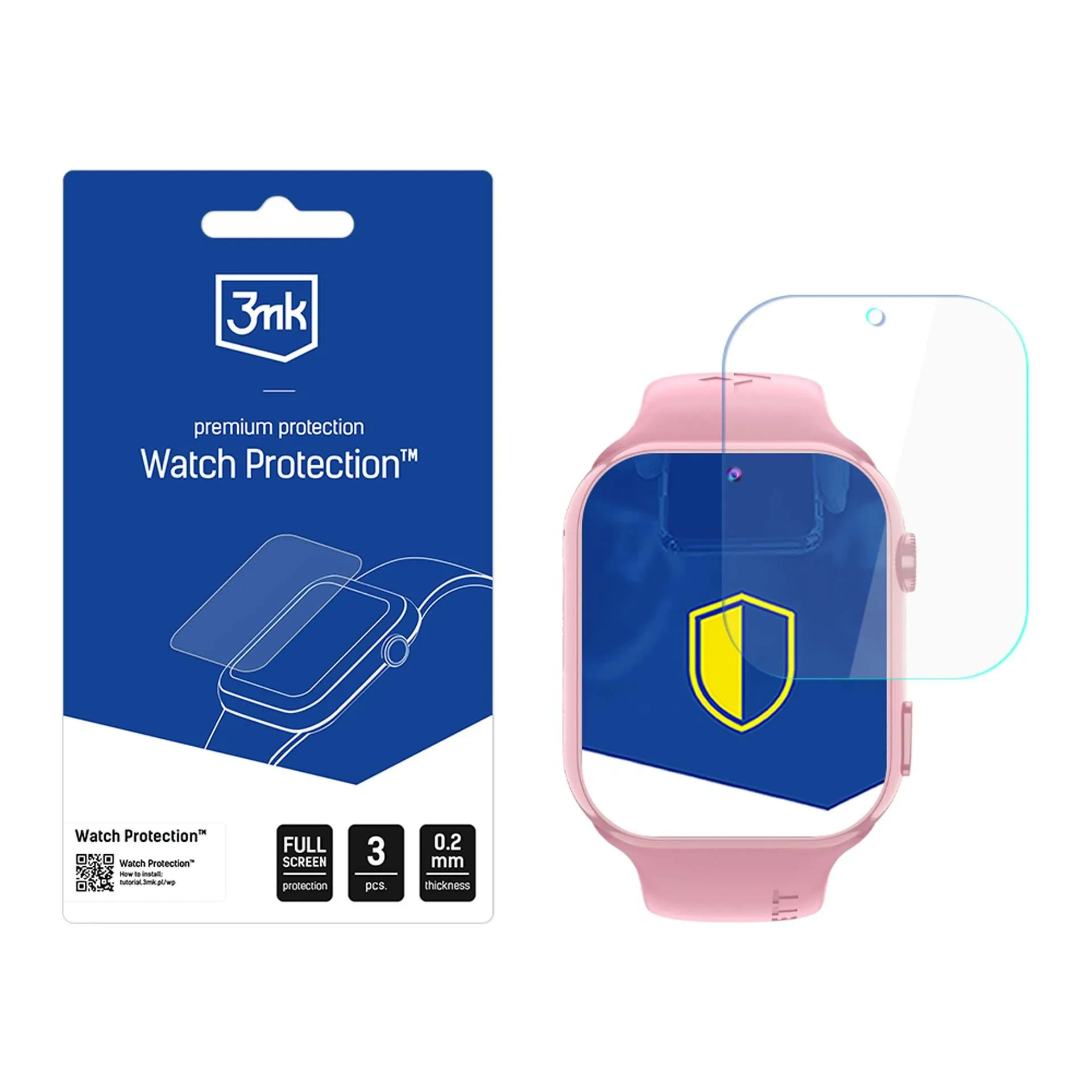 Folie de protecție pentru ecranul smartwatchului Garett Kids Twin 2 4G - Protecție 3mk Watch